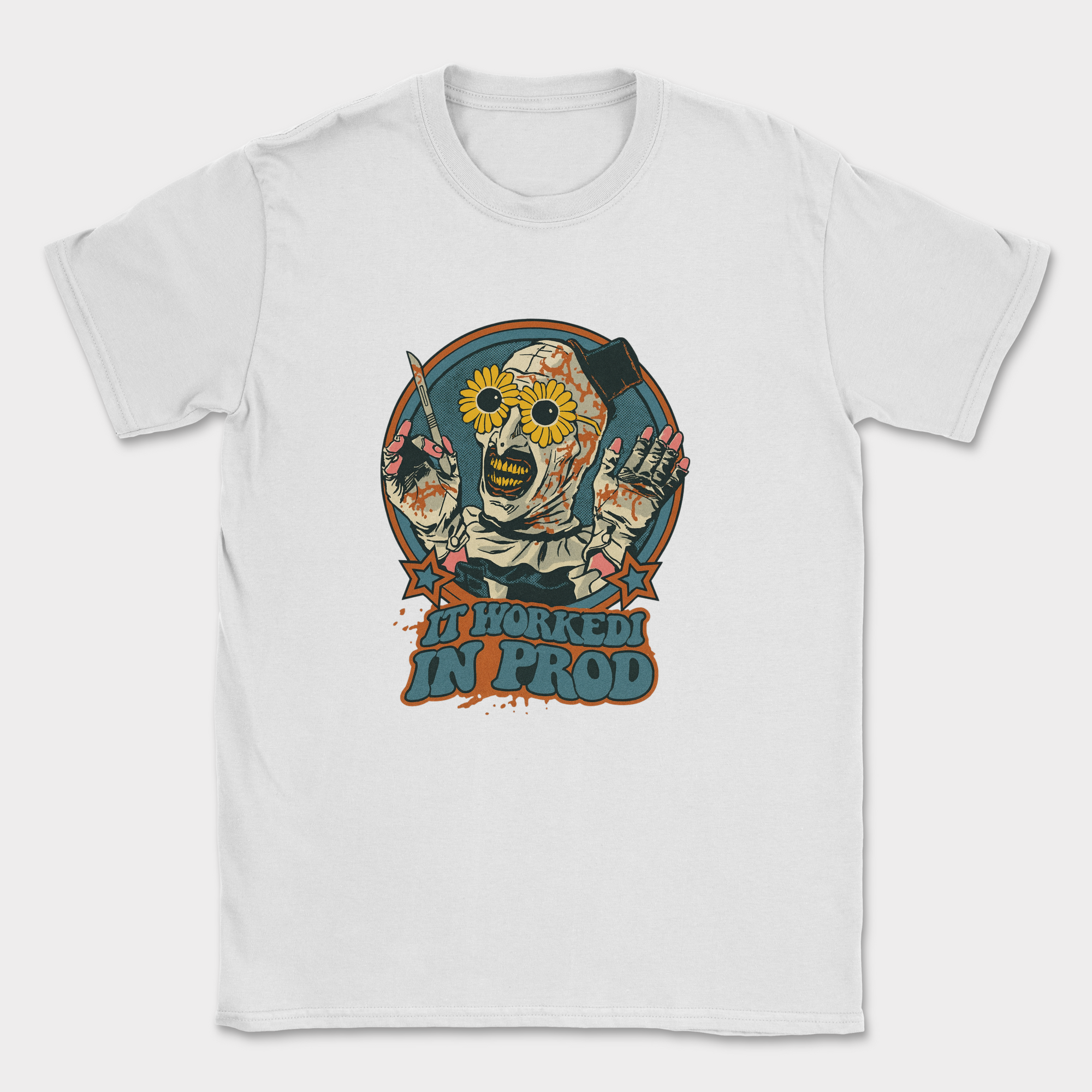 it worked in prod shirt — White