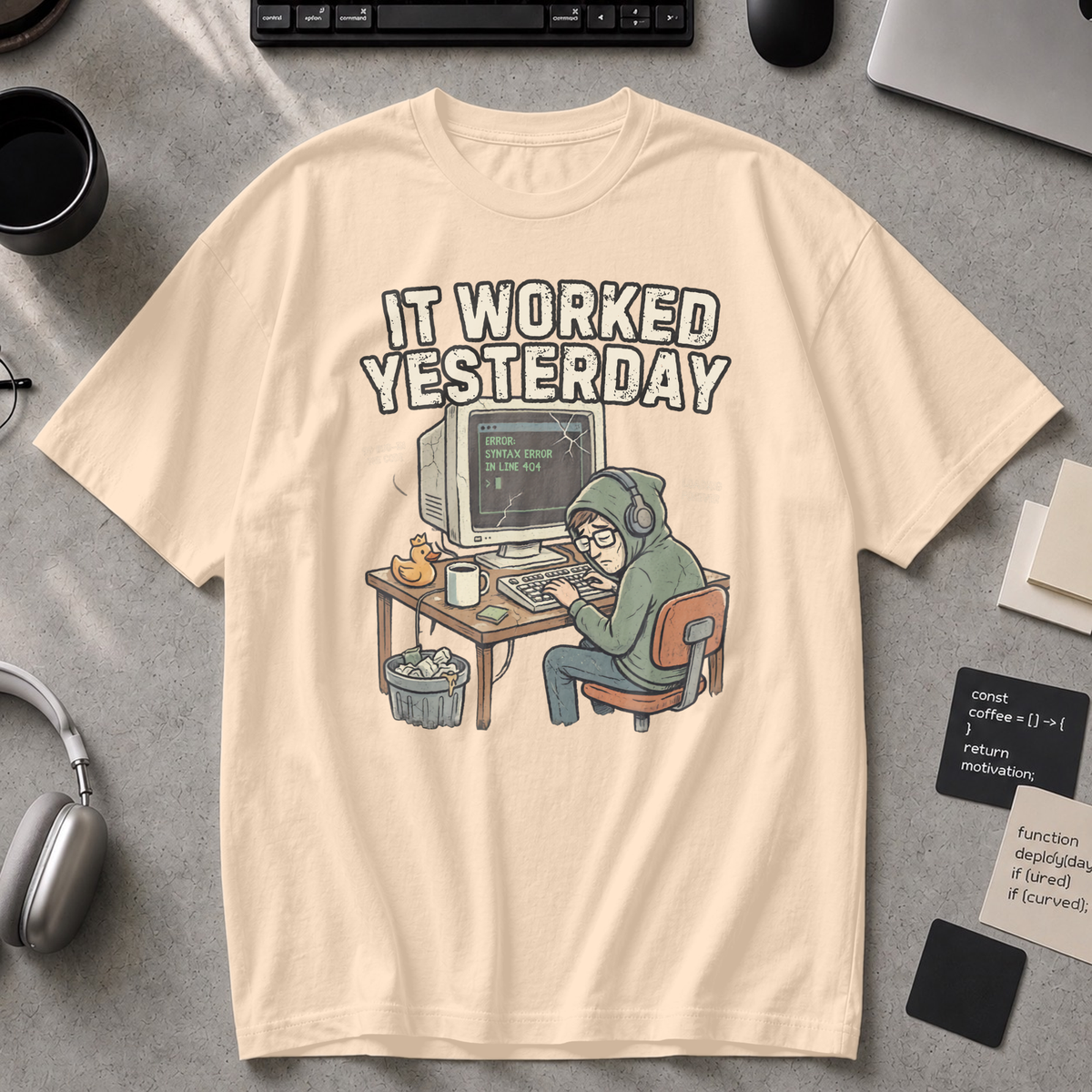 It Worked Yesterday Premium Shirt - Ivory