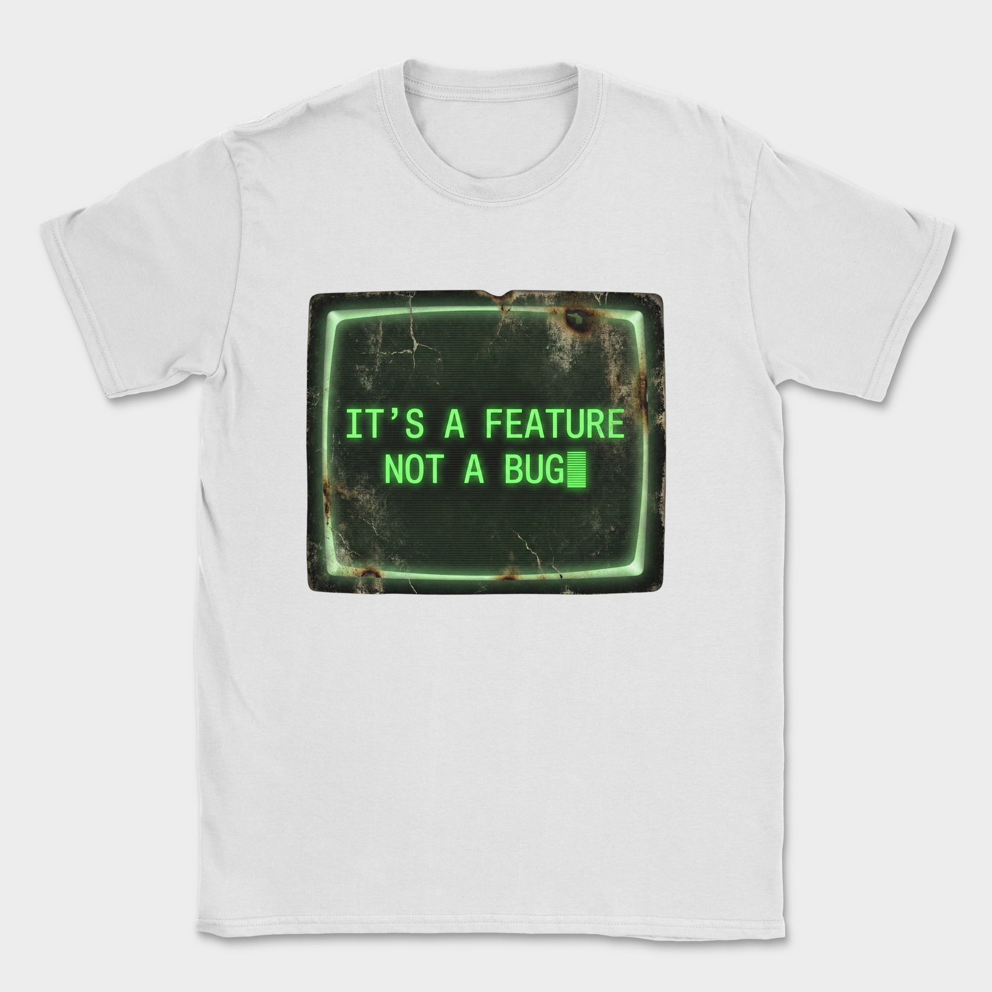 it's a feature not a bug shirt — White