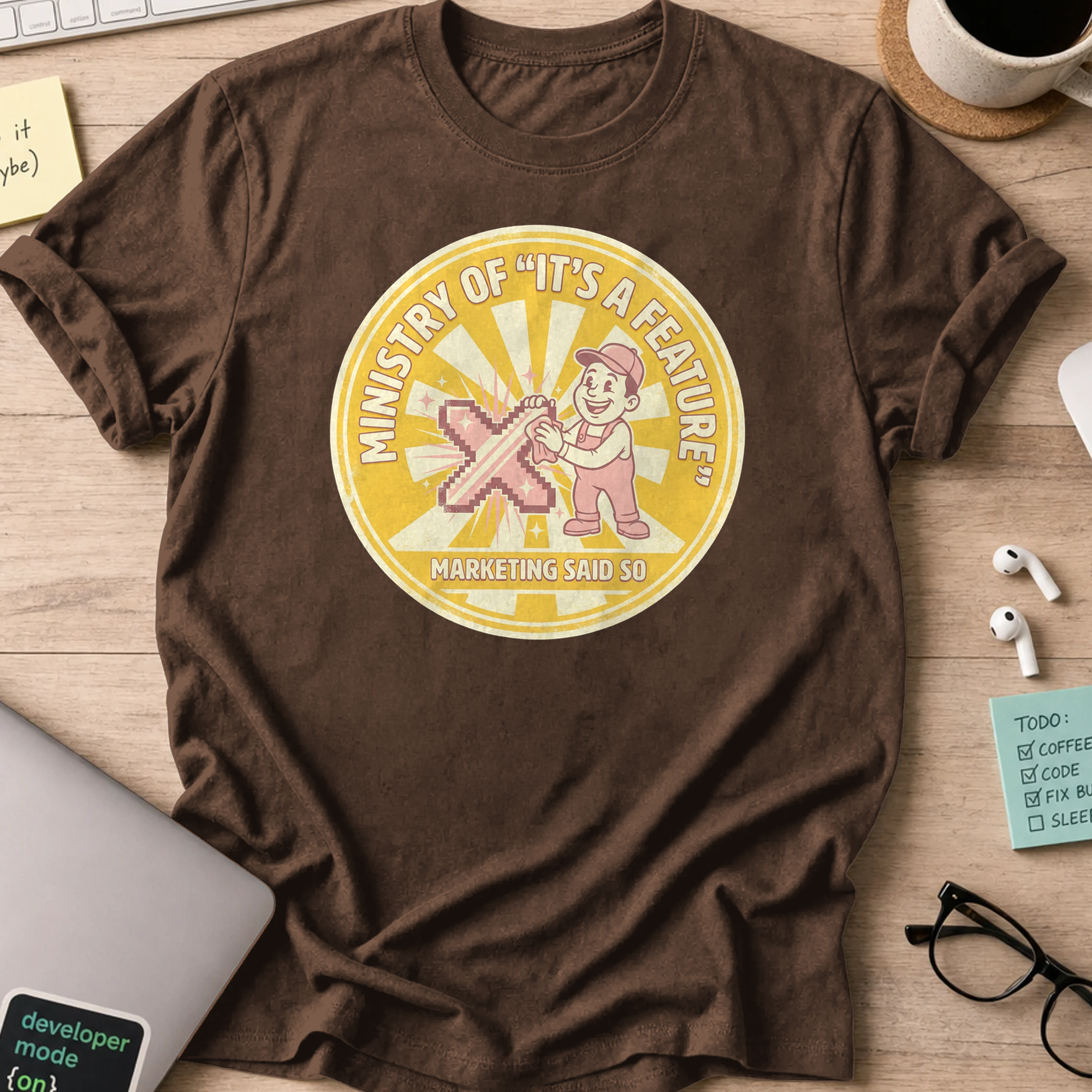 it's a feature shirt - Dark Chocolate