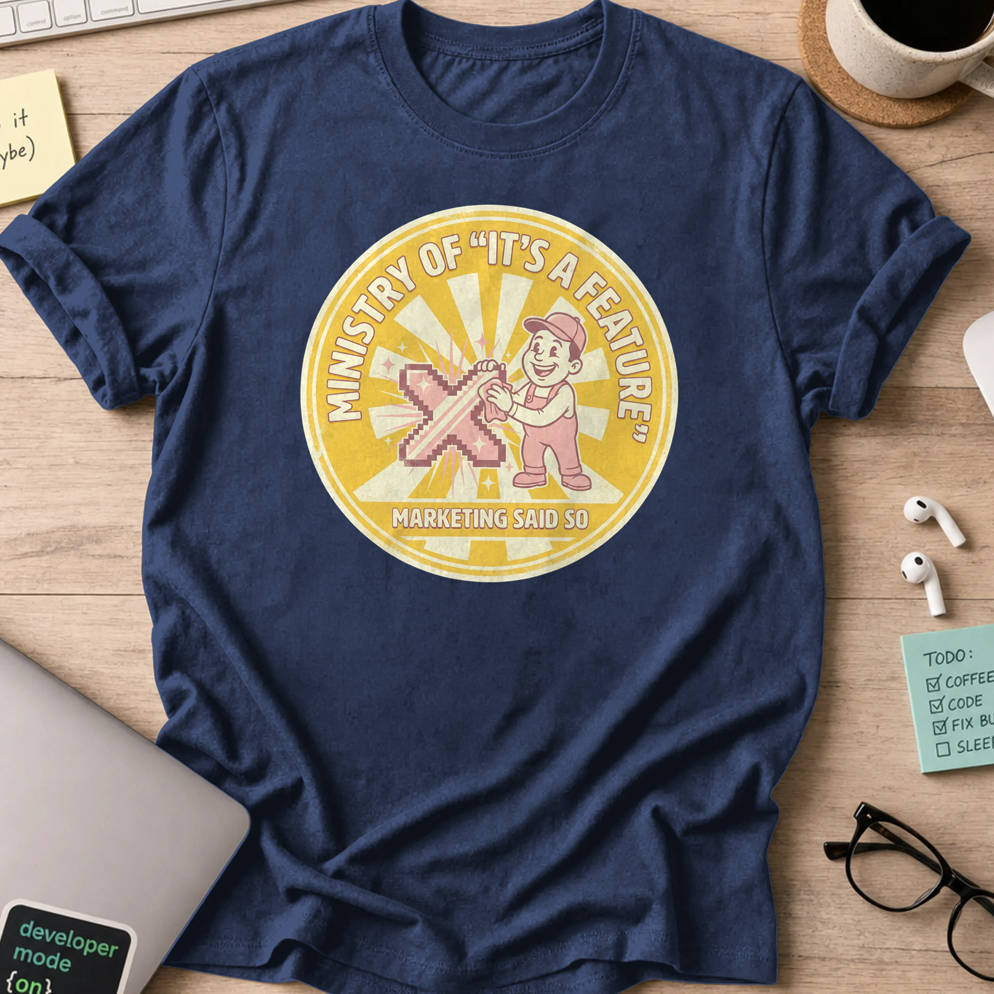 it's a feature shirt - Navy