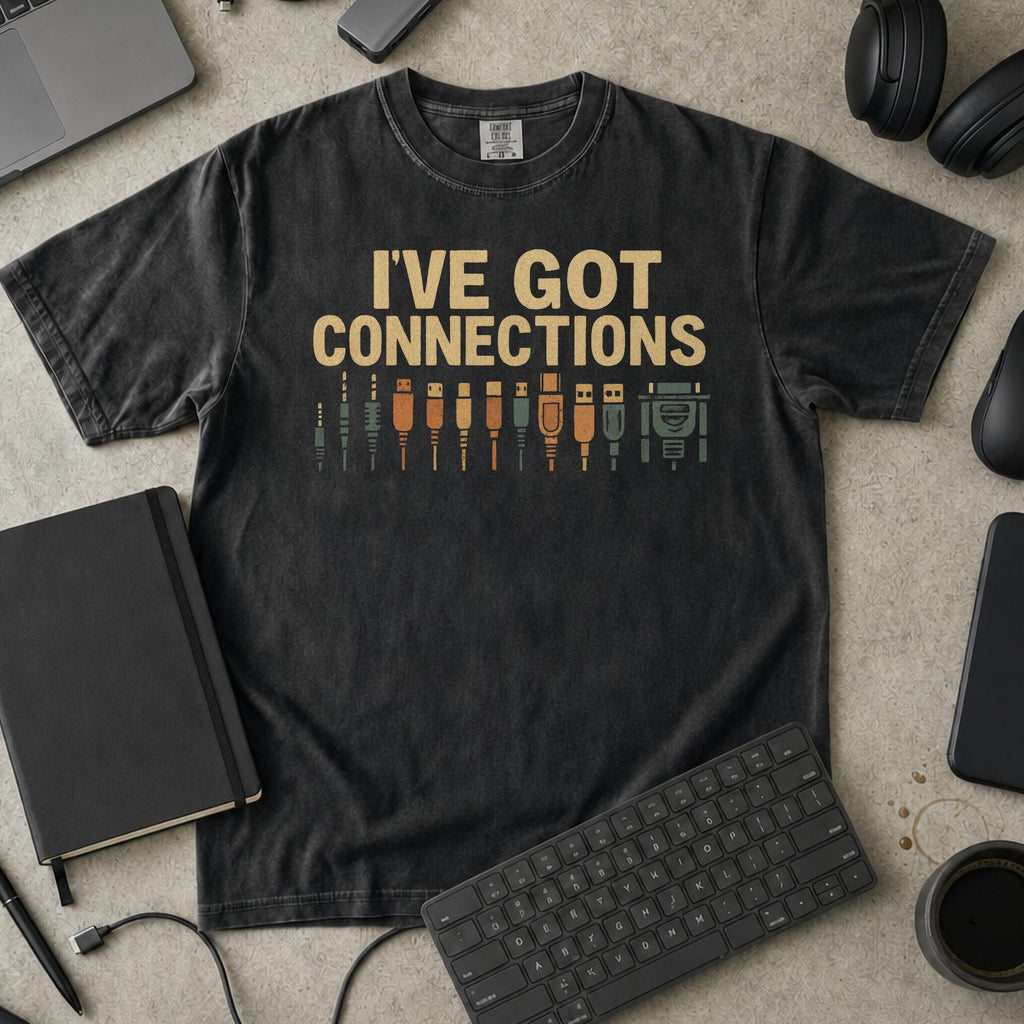 i've got connections Premium Shirt — black Premium Shirt mock-up