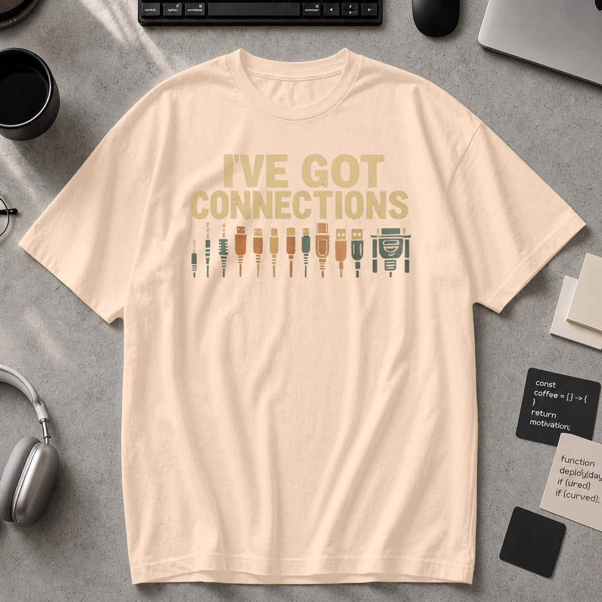 i've got connections Premium Shirt - Ivory