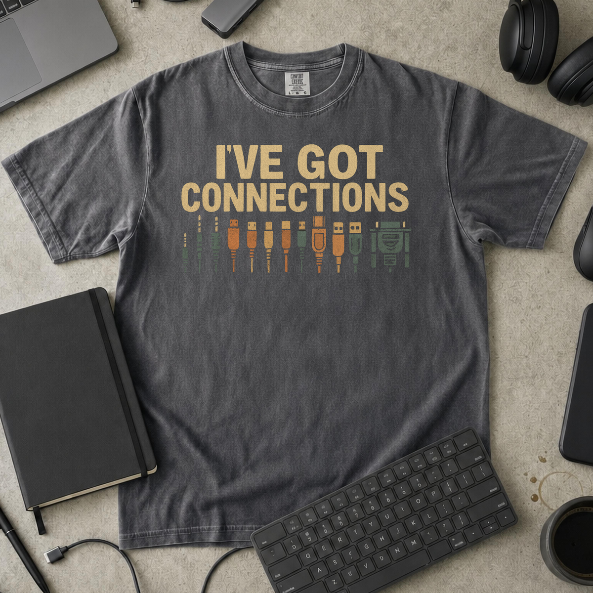i've got connections Premium Shirt — pepper Premium Shirt mock-up