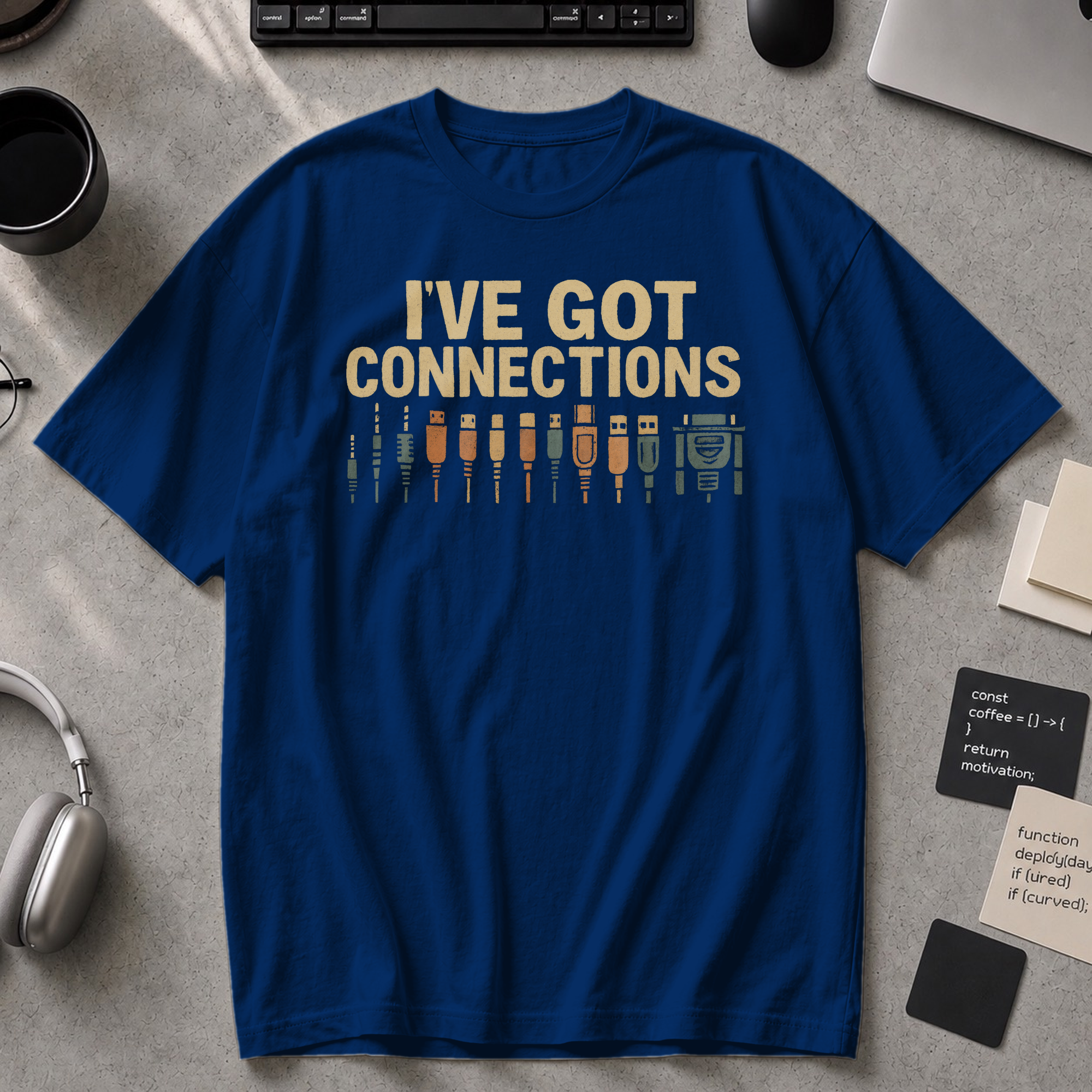 i've got connections Premium Shirt - True Navy