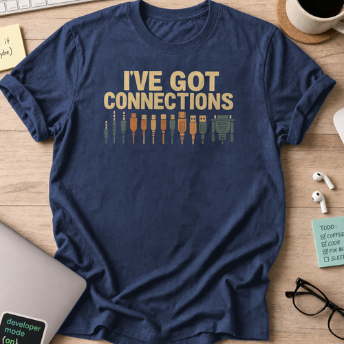 i've got connections shirt - Navy