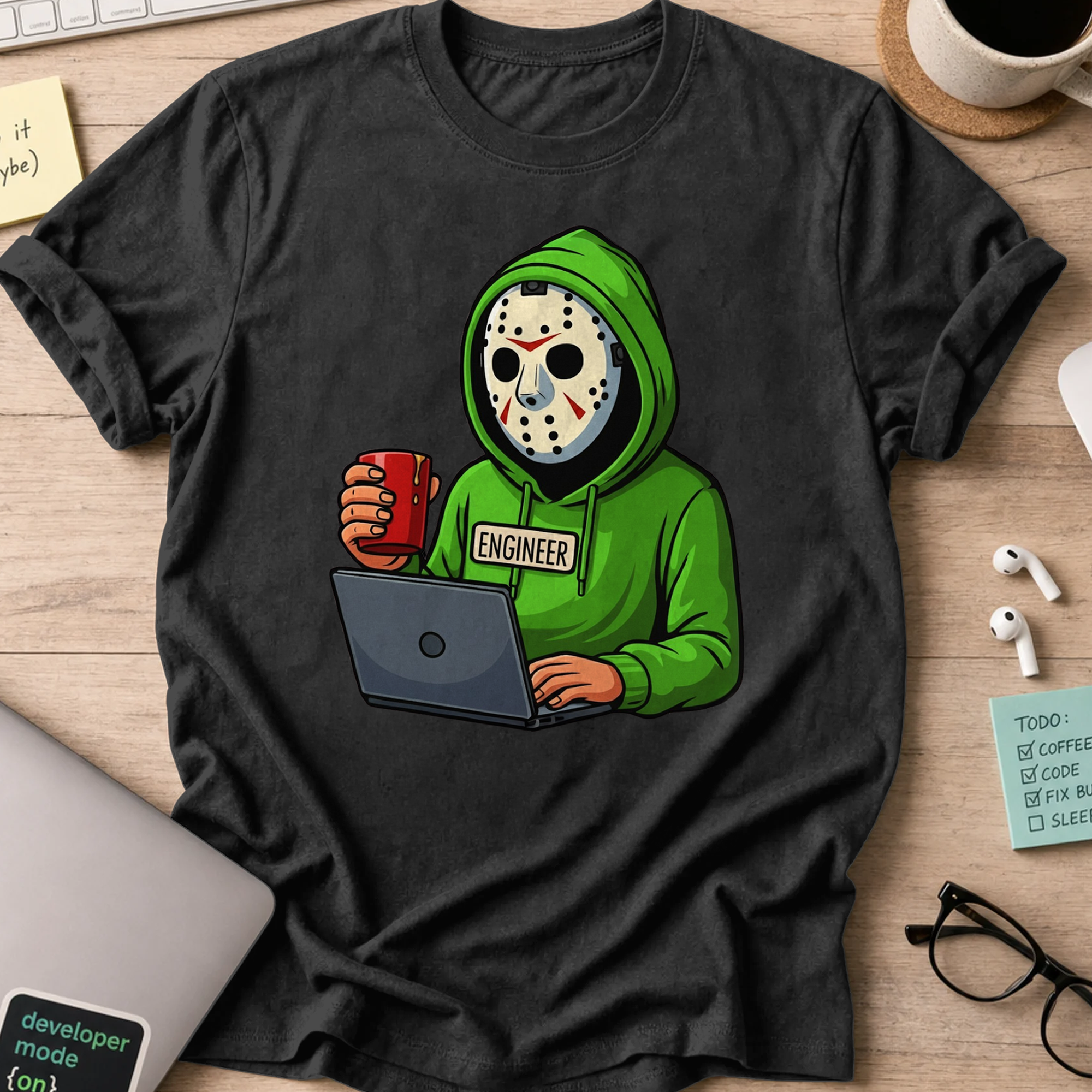jason engineer shirt - Black