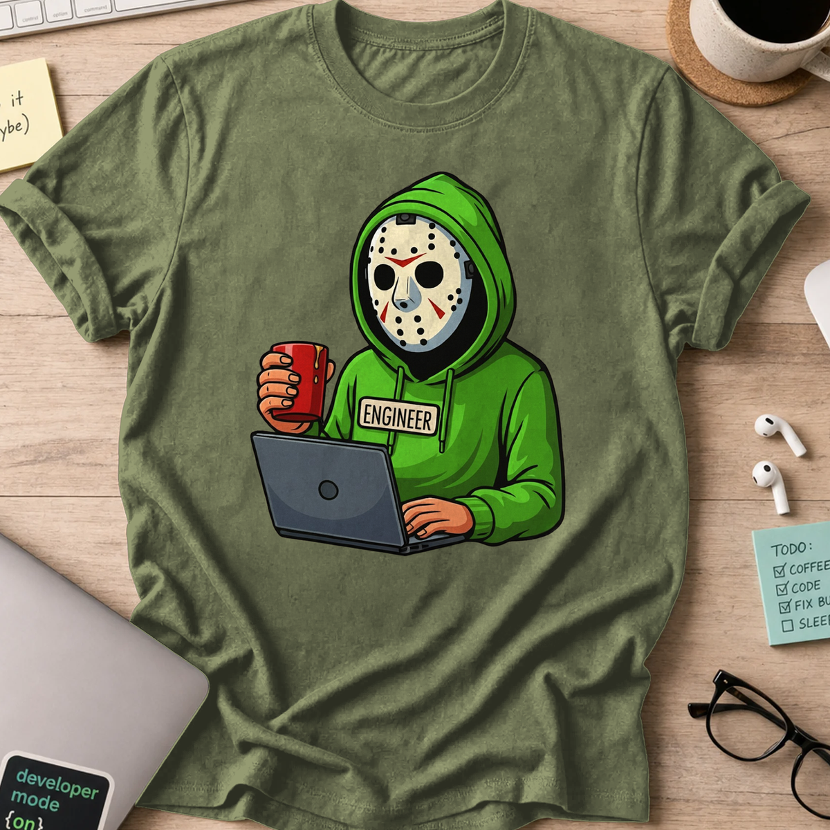 jason engineer shirt - Military Green
