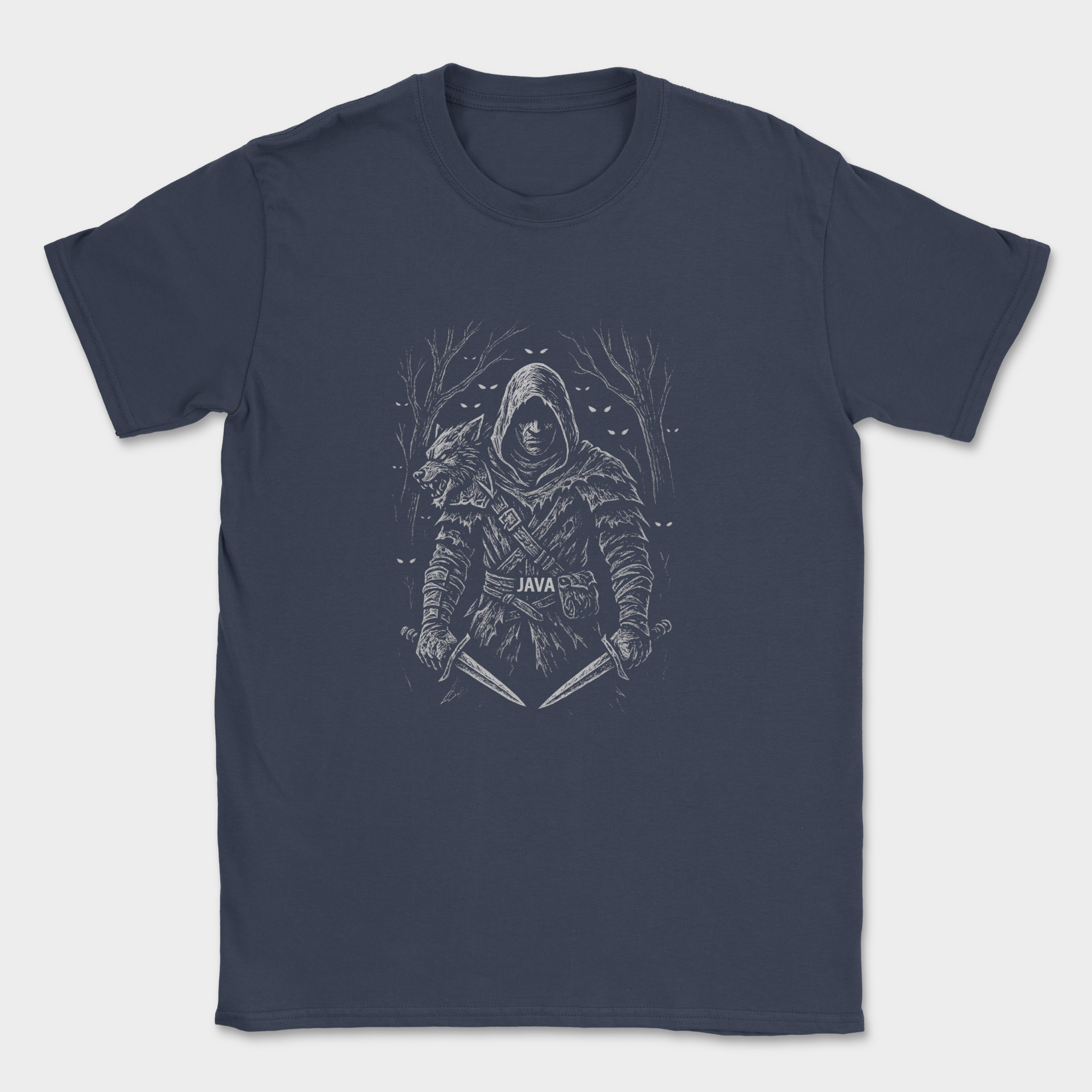 java warrior shirt — Navy