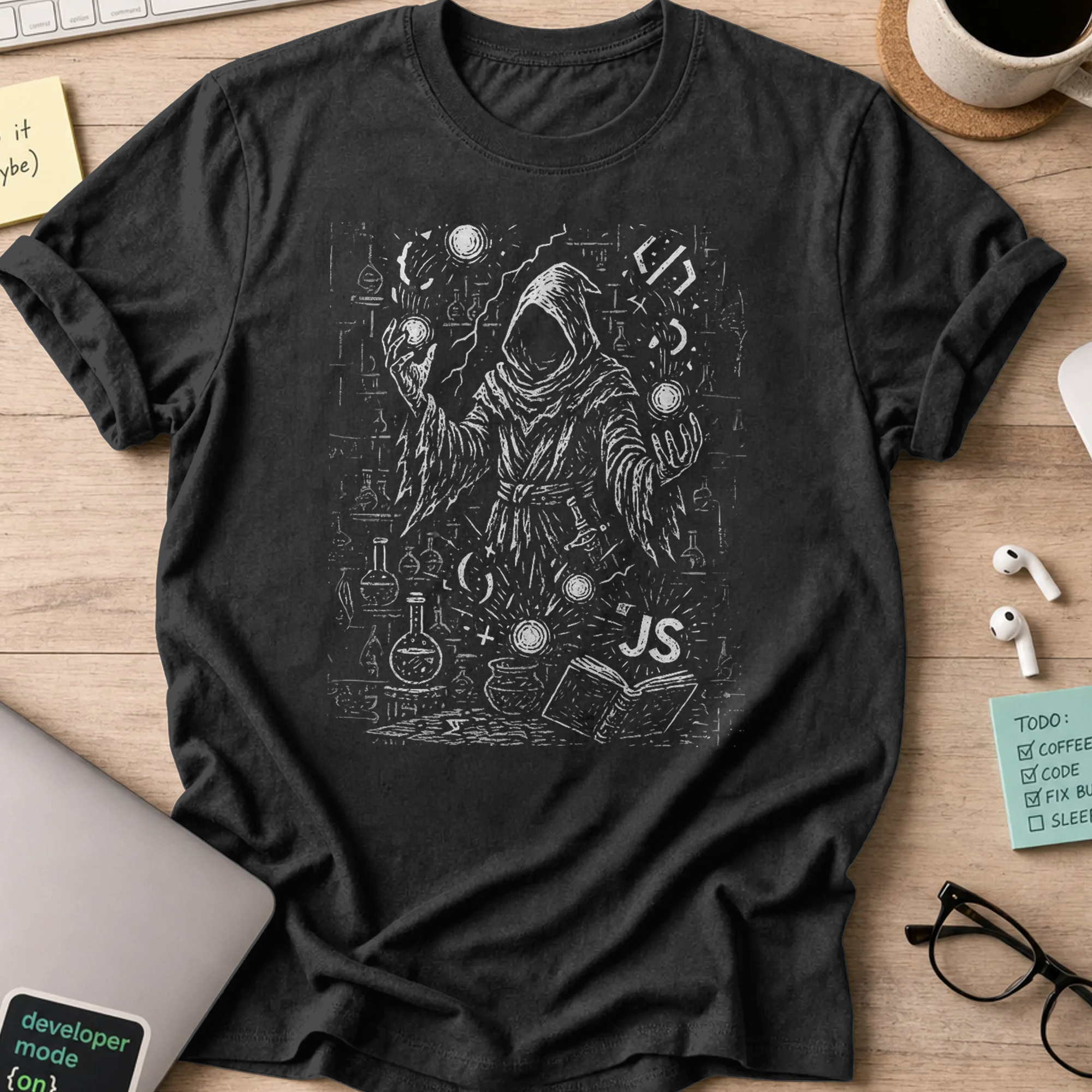 js alchemist shirt - Black