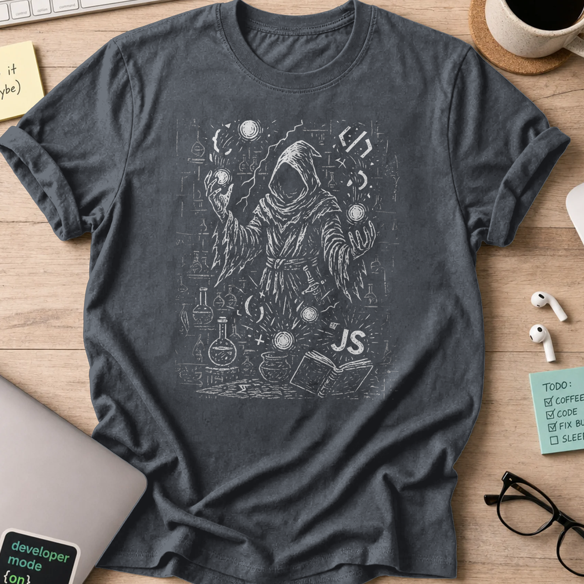 js alchemist shirt - Dark Heather