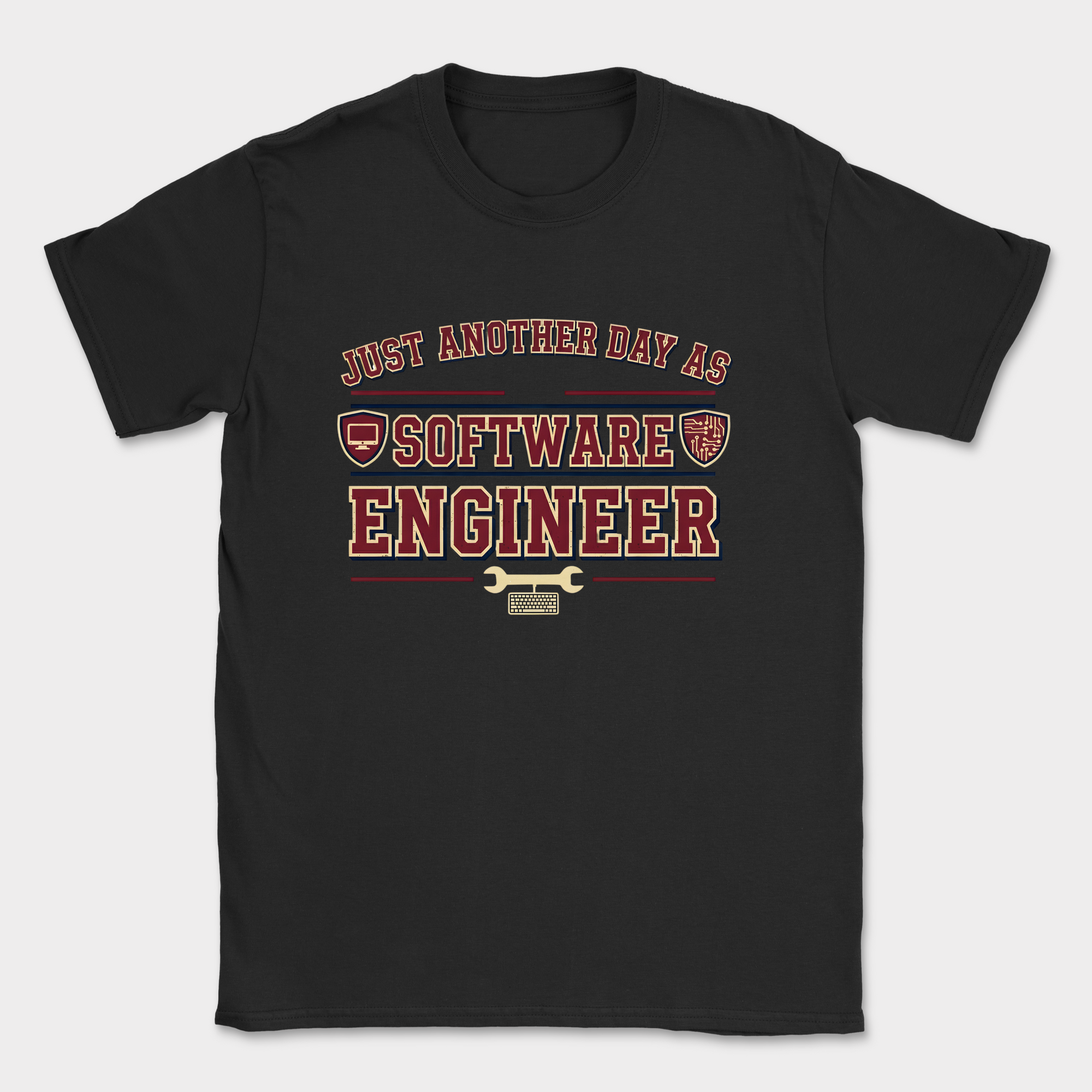 just another day as software engineer shirt — Black