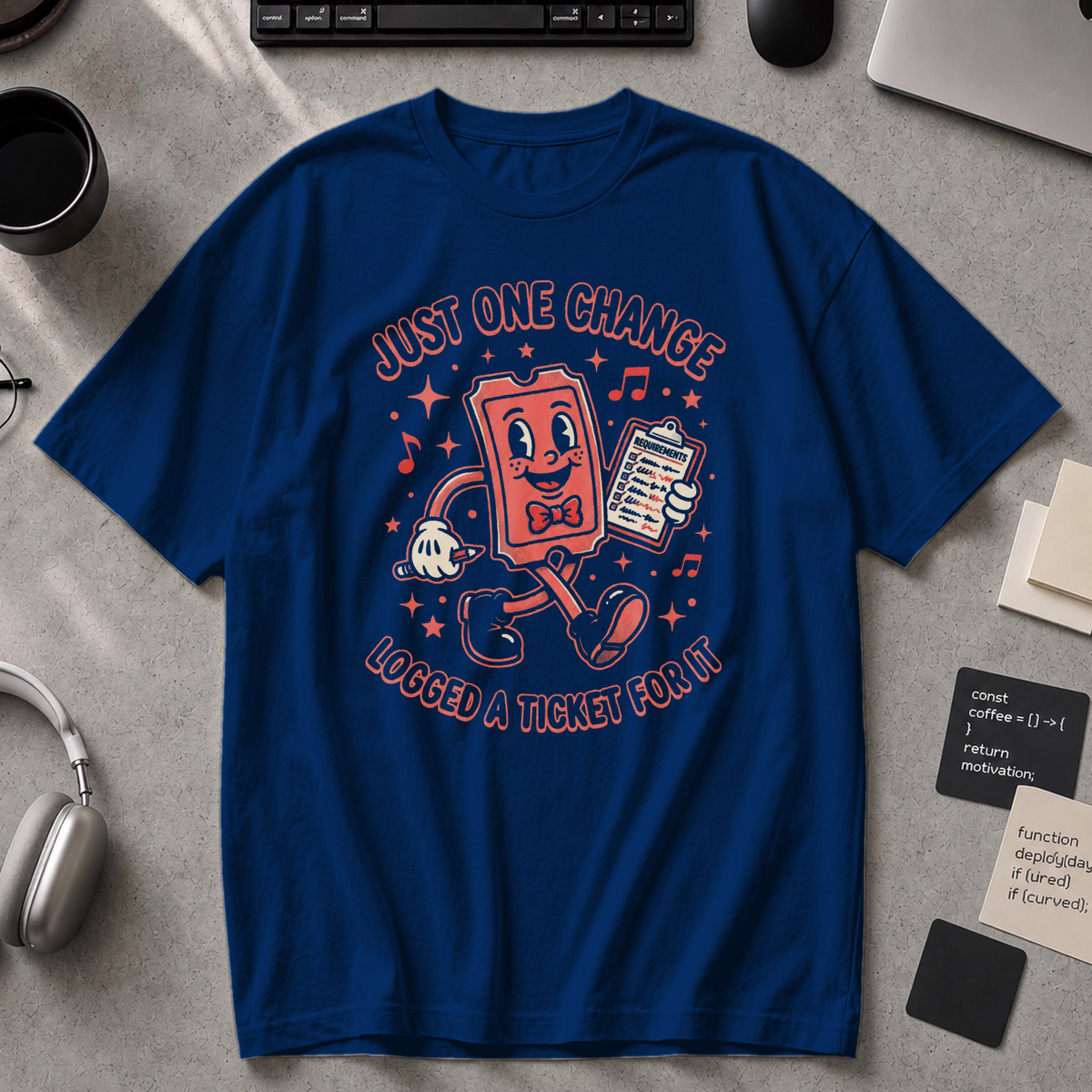 Just One Change Premium Shirt - True Navy