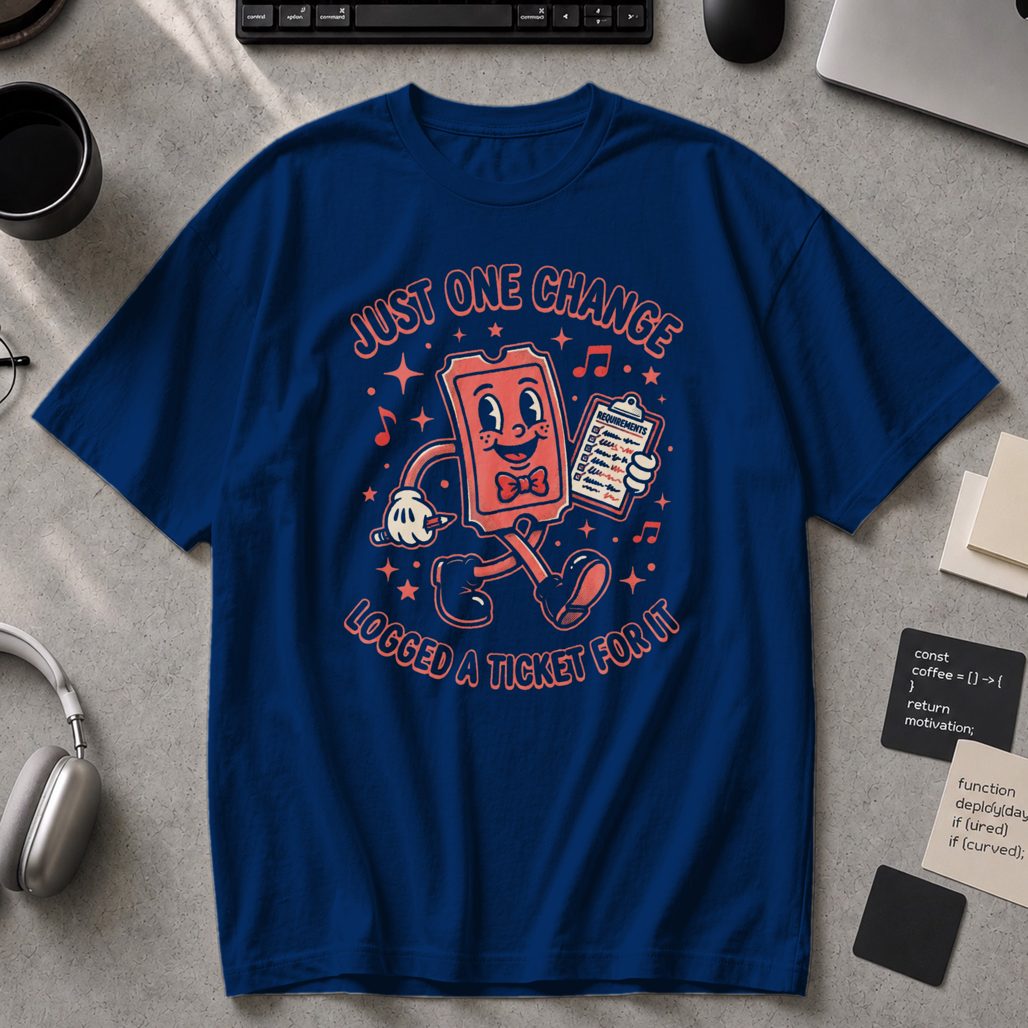 Just One Change Premium Shirt - True Navy