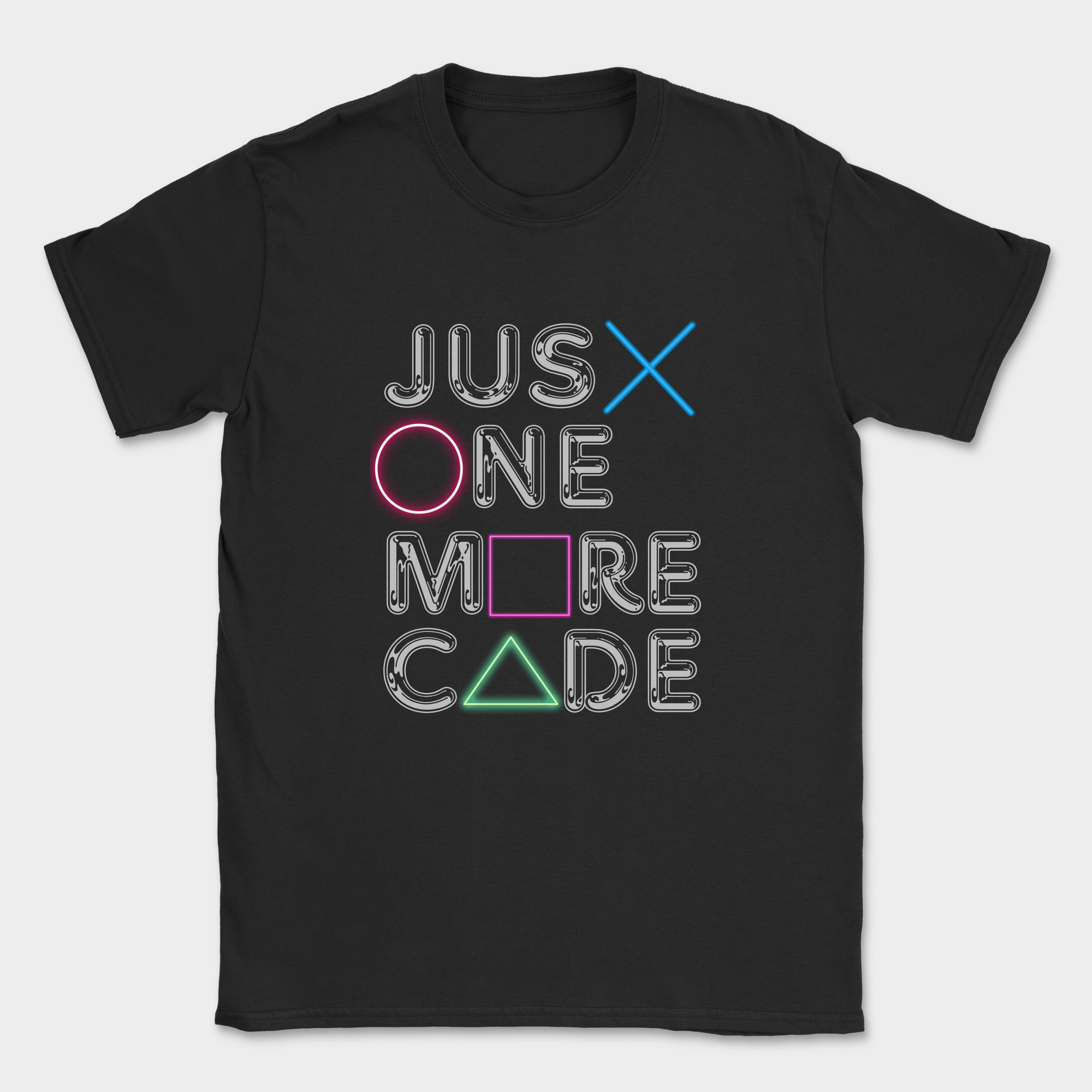 just one more code shirt — Black