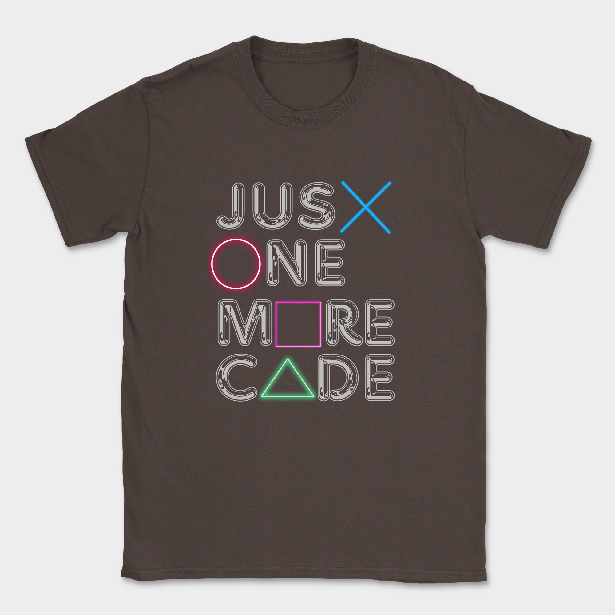 just one more code shirt — Dark Chocolate