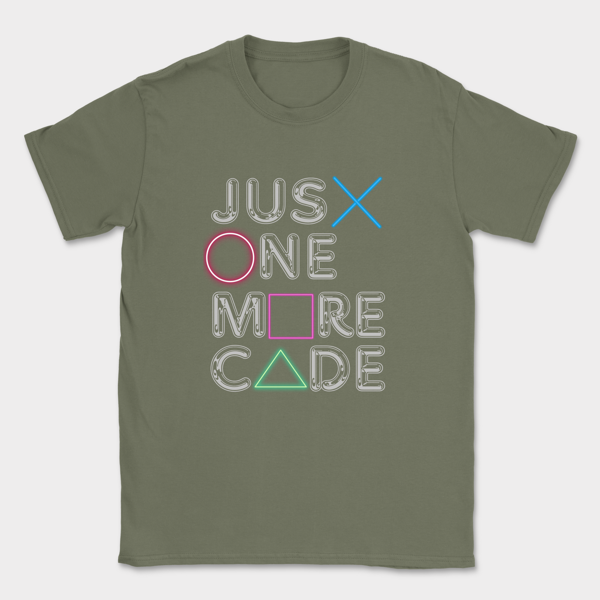 just one more code shirt — Military Green
