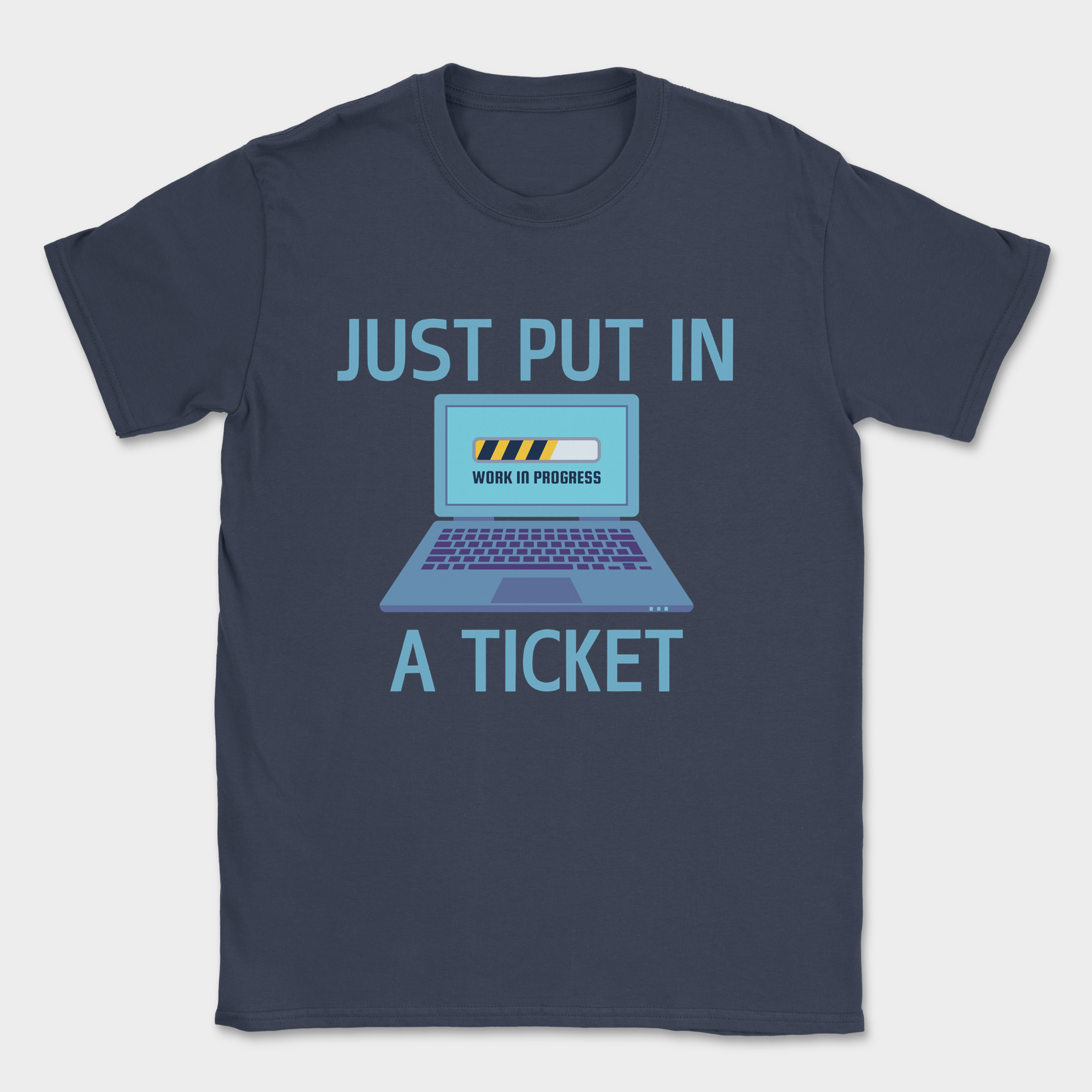 just put in a ticket shirt — Navy