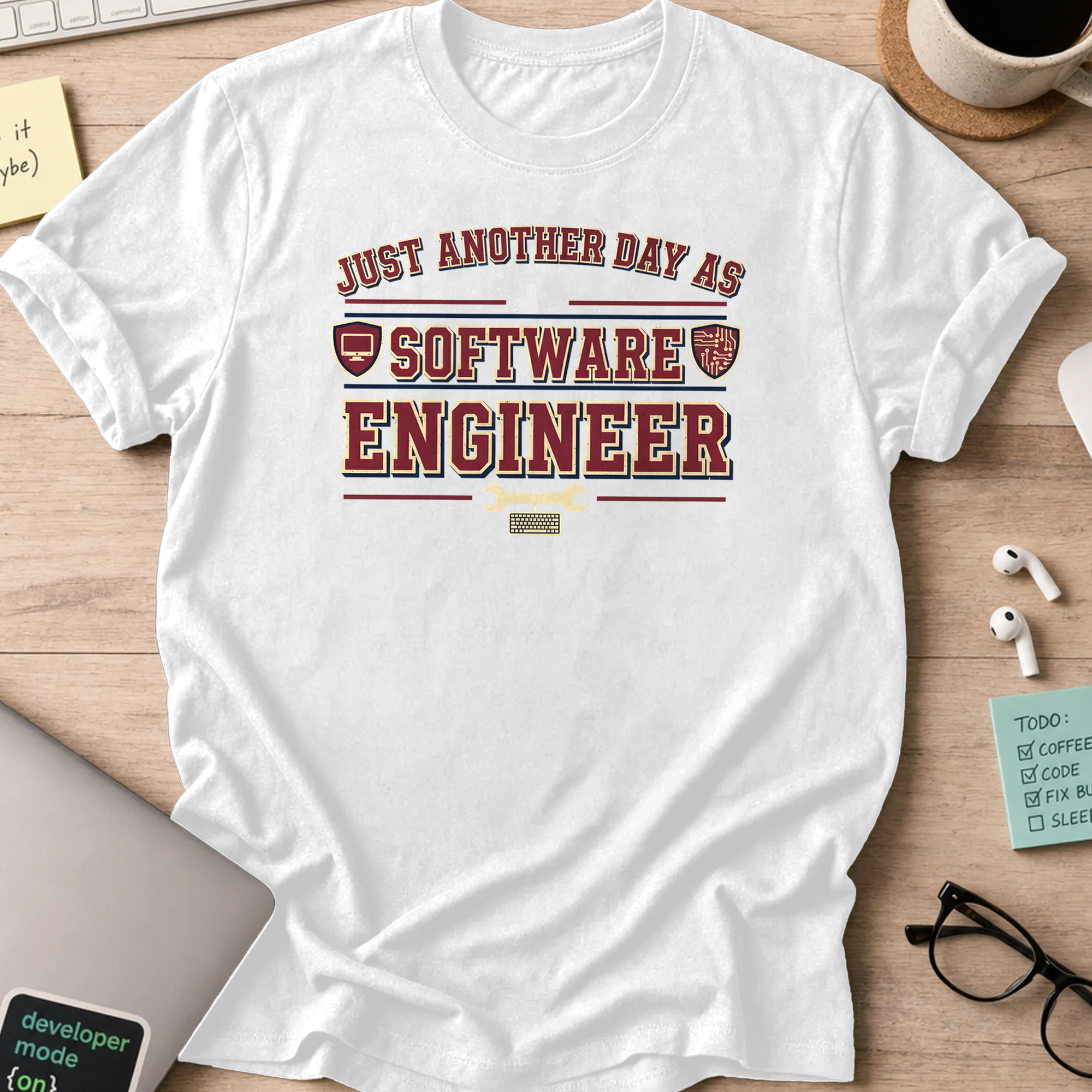 just another day as software engineer shirt - White
