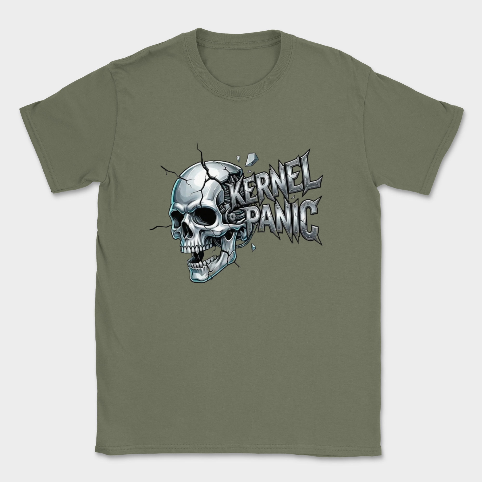 kernel panic shirt — Military Green