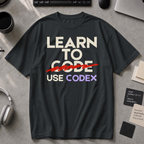 Learn To Code Use Codex Premium Shirt - Black