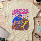 Legacy Code Archaeology Shirt — Natural storefront mockup