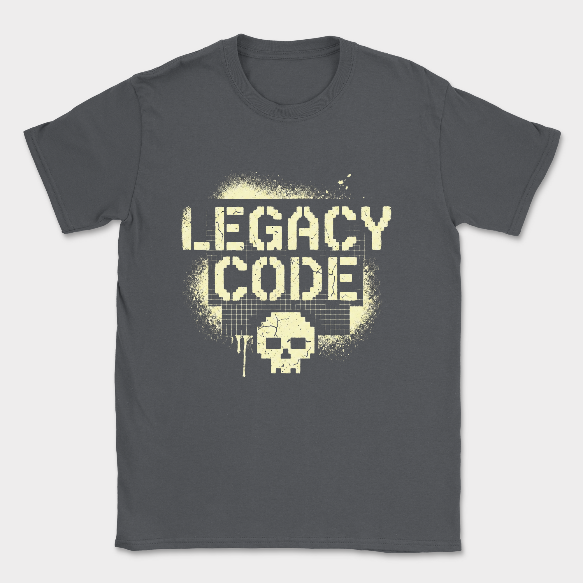 legacy code shirt — Dark Heather Grey