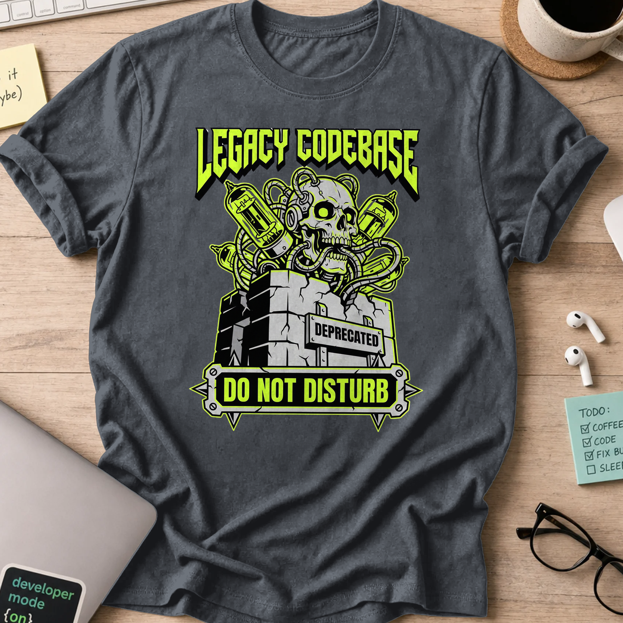 legacy codebase shirt - Dark Heather
