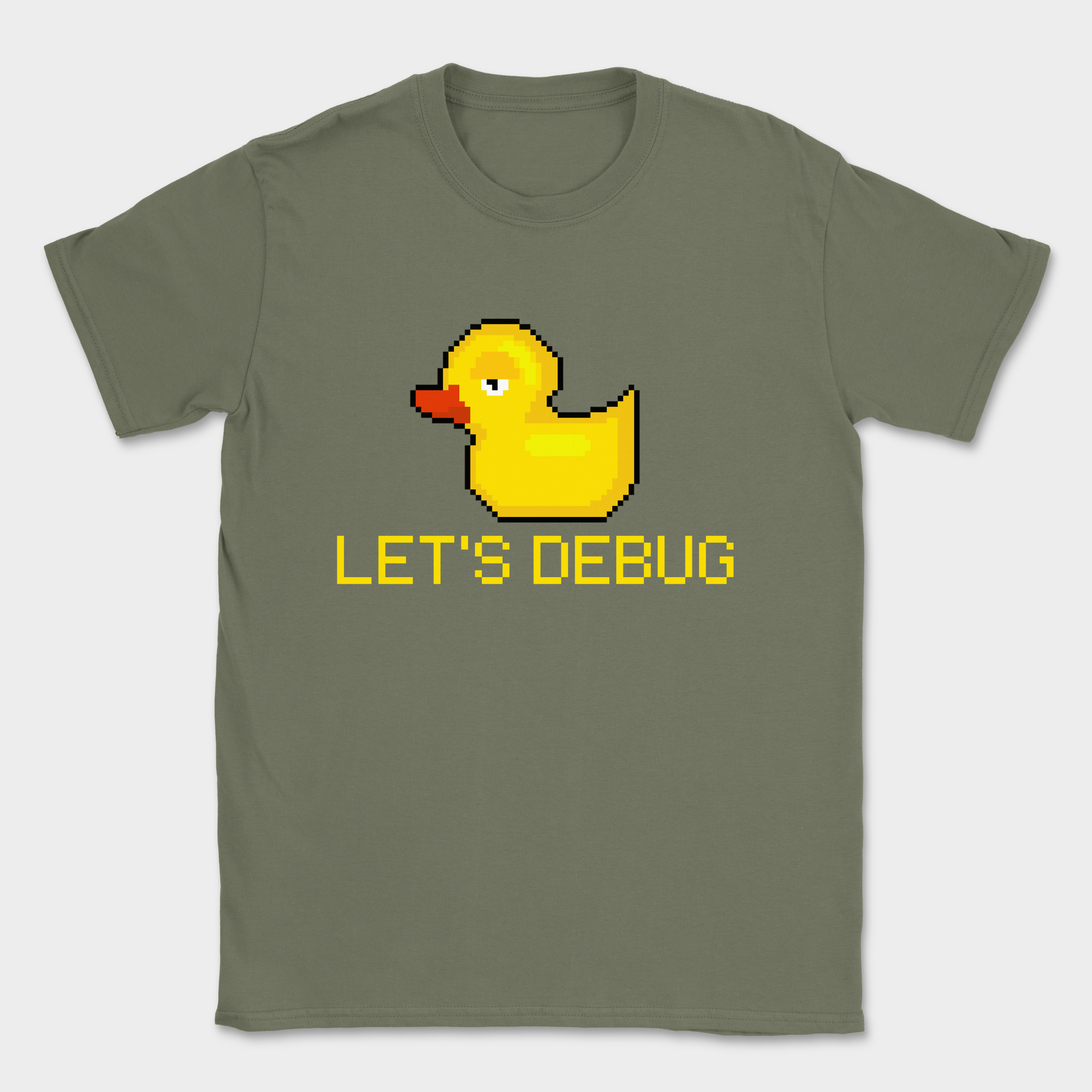 let's debug duck shirt — Military Green