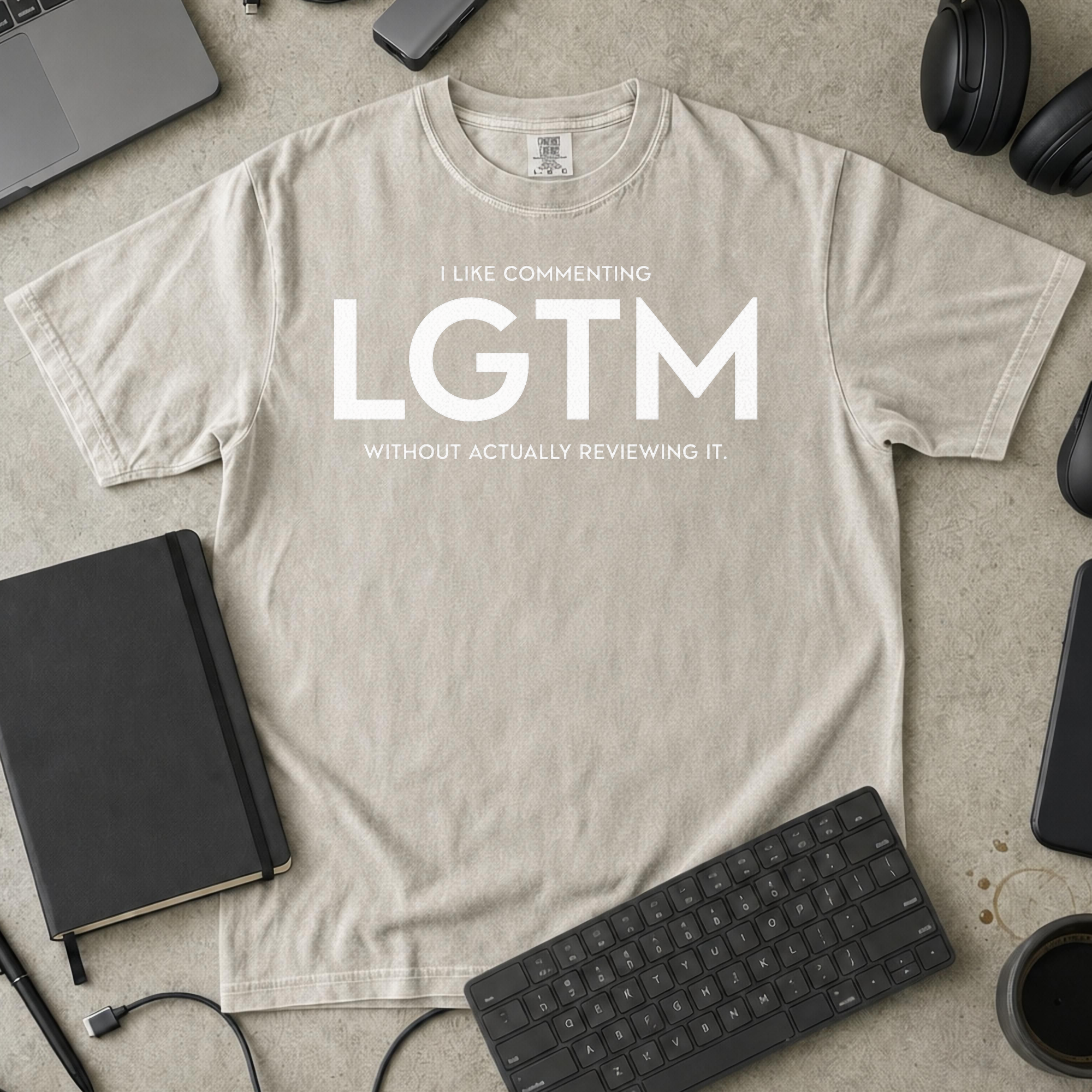 LGTM Premium Shirt — ivory Premium Shirt mock-up