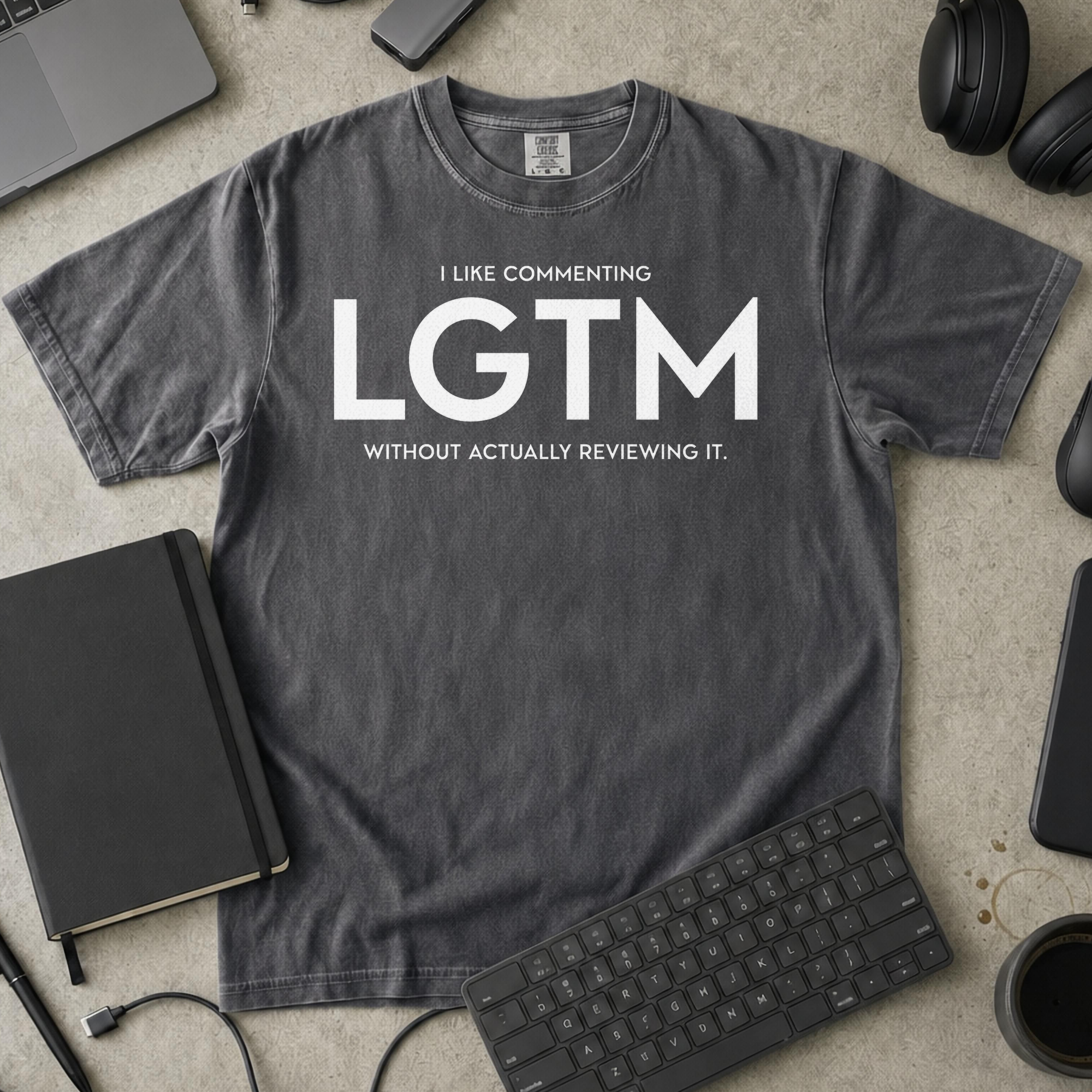 LGTM Premium Shirt — pepper Premium Shirt mock-up