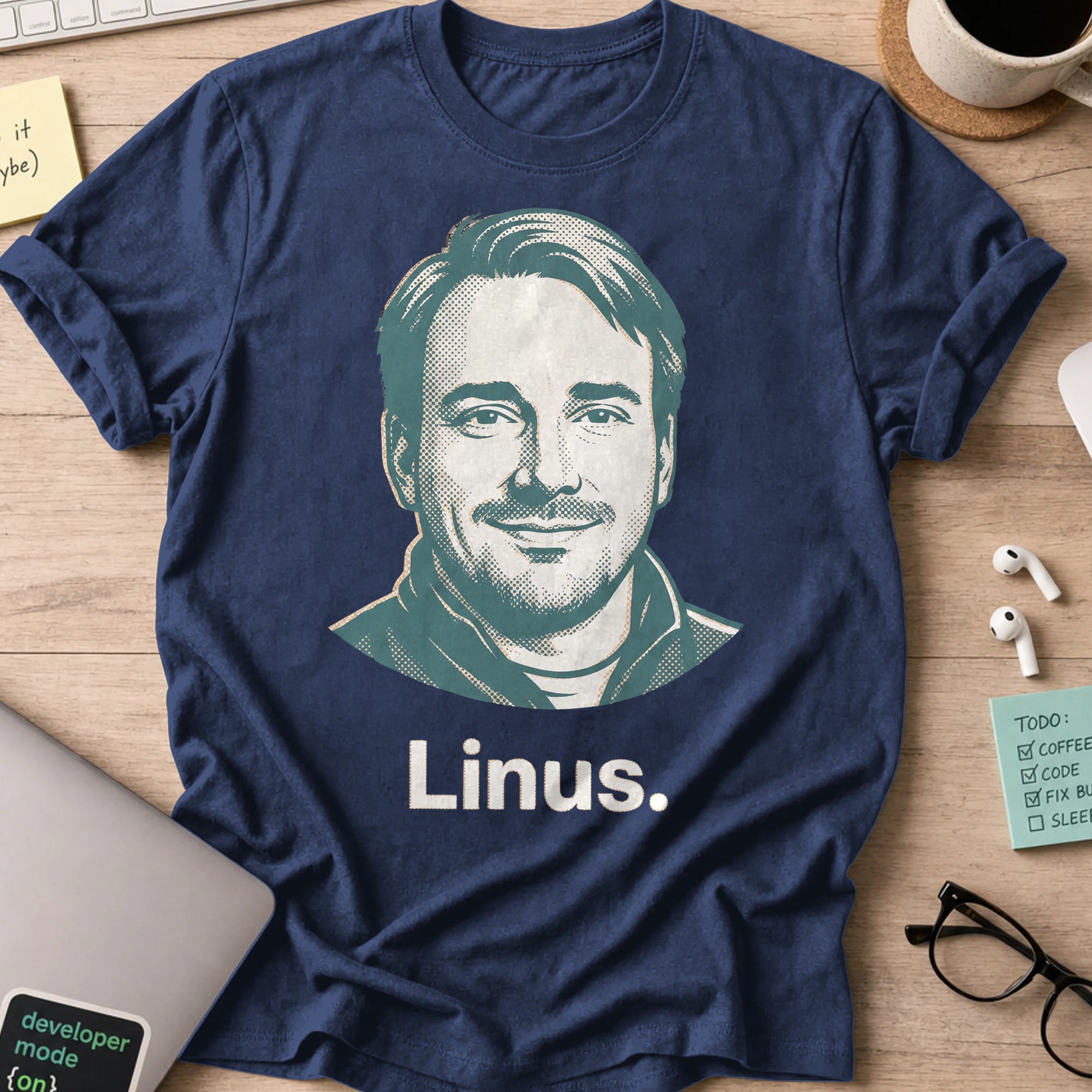 Linus Torvalds Shirt - Navy