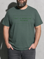 Linux Terminal Graphic IT Nerd T-Shirt – Blue Spruce detail