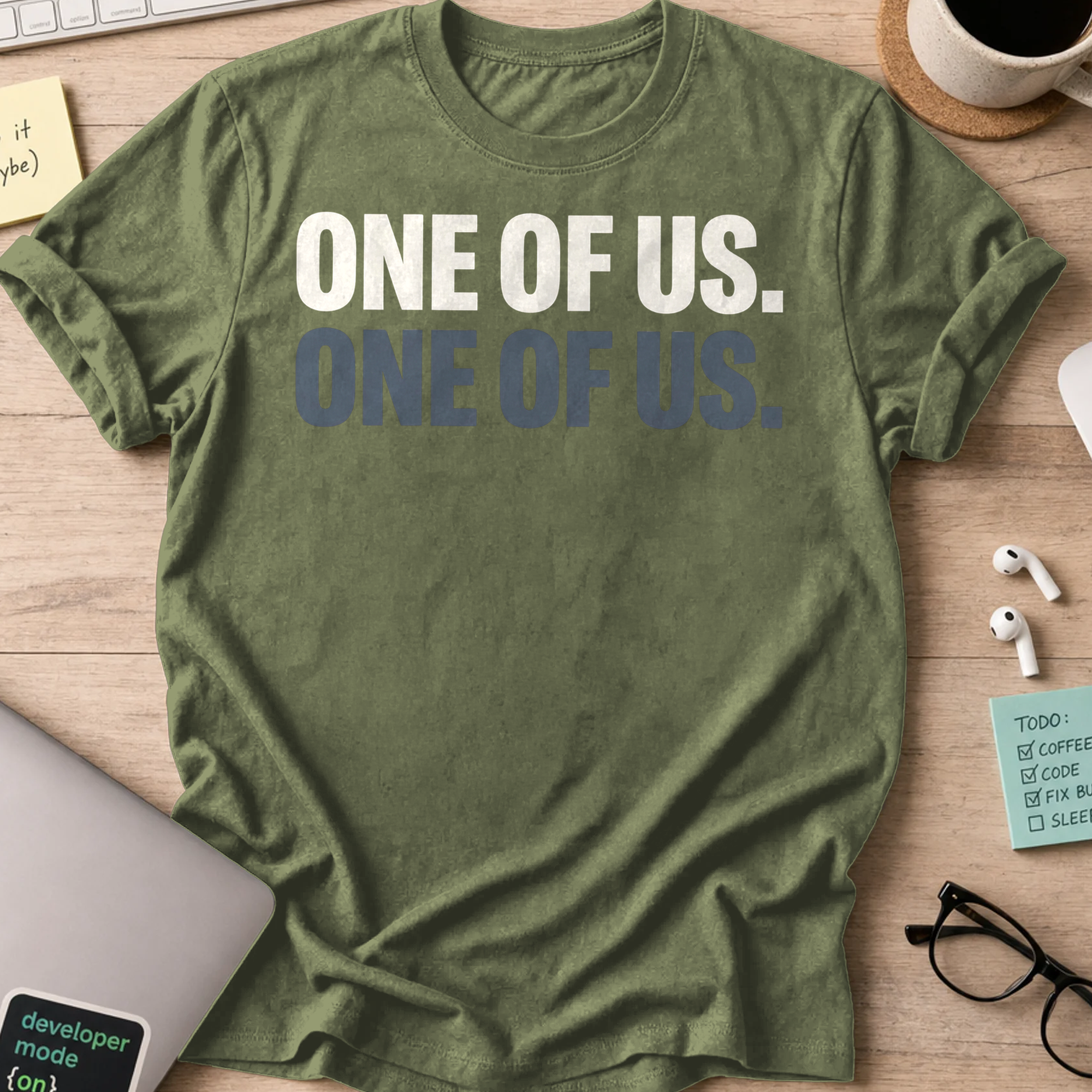 Linux Community Shirt - Military Green