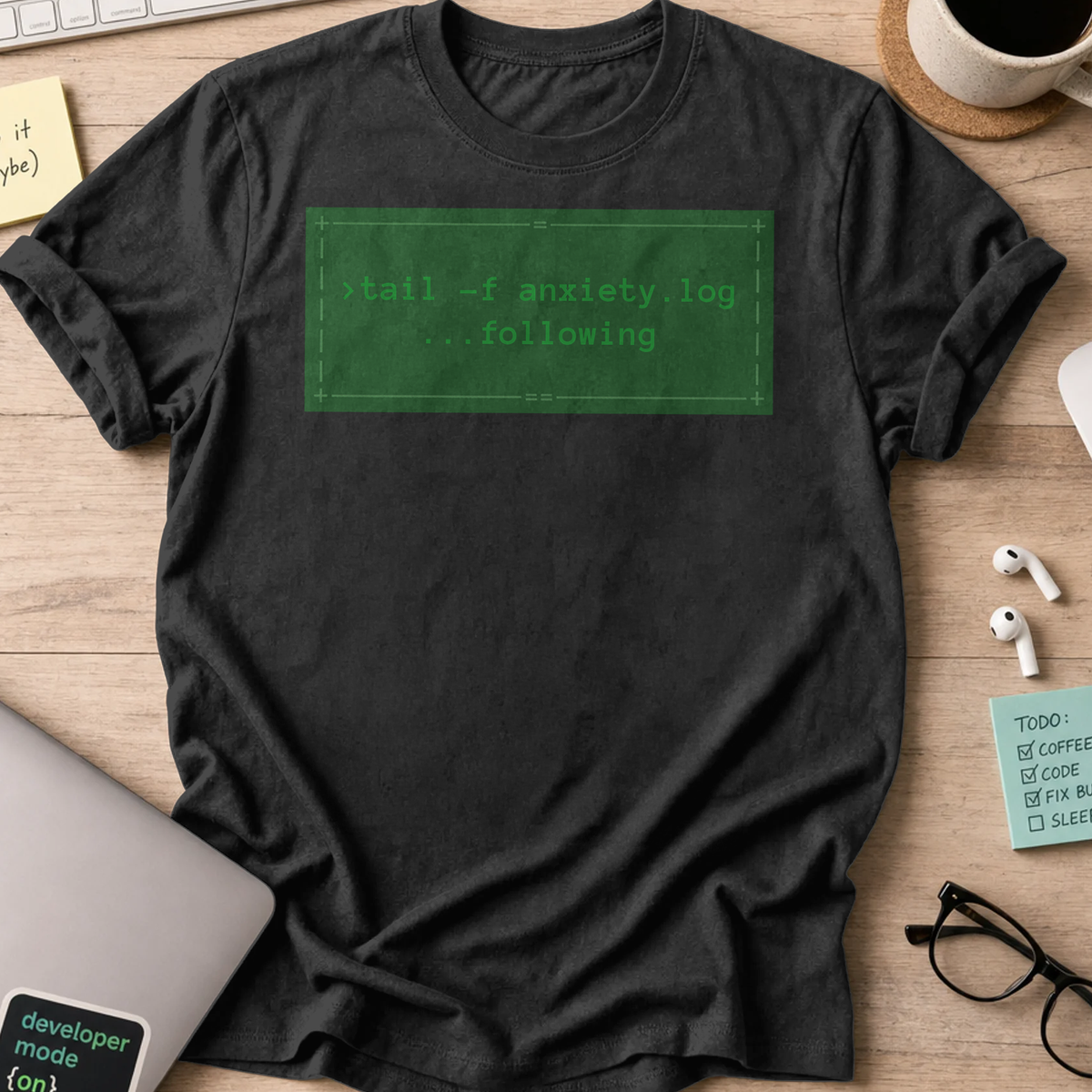 Linux Terminal Shirt - Black