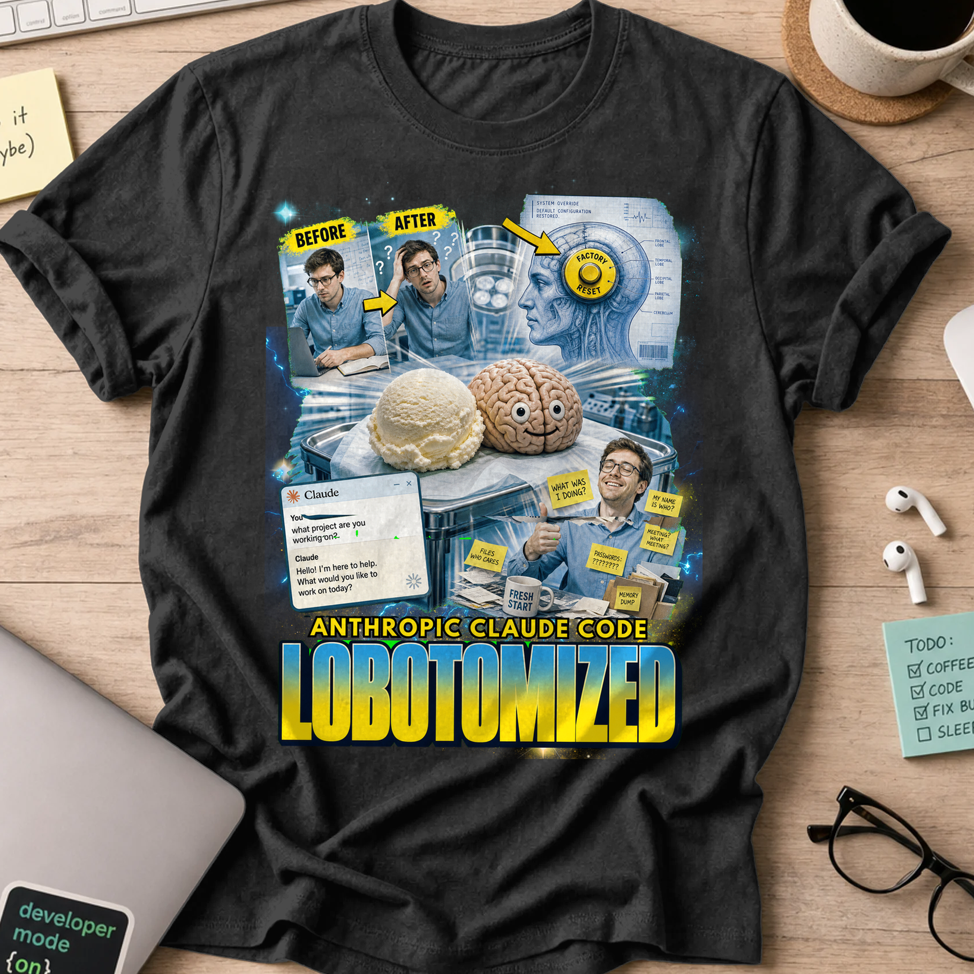 Lobotomized Shirt - Black
