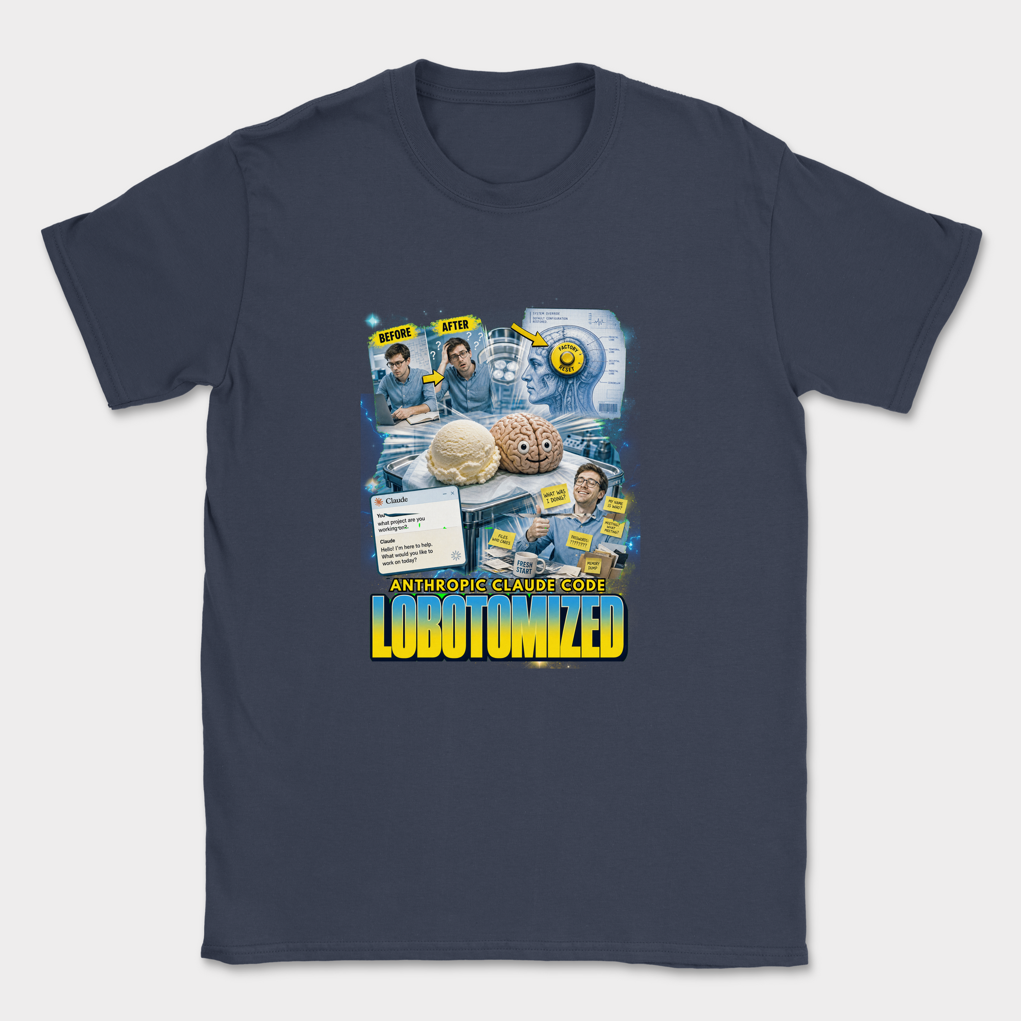 Lobotomized Shirt — Navy