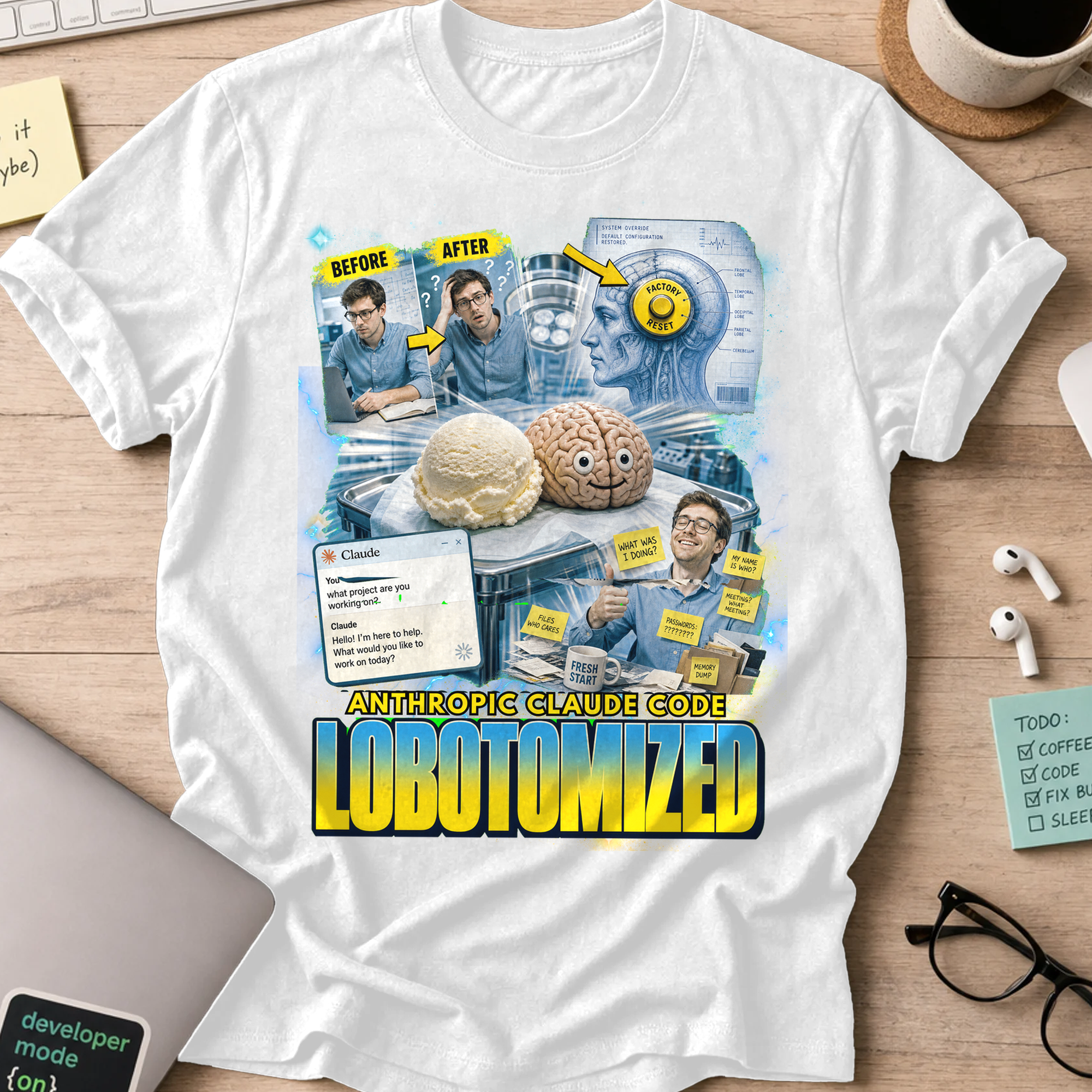 Lobotomized Shirt - White