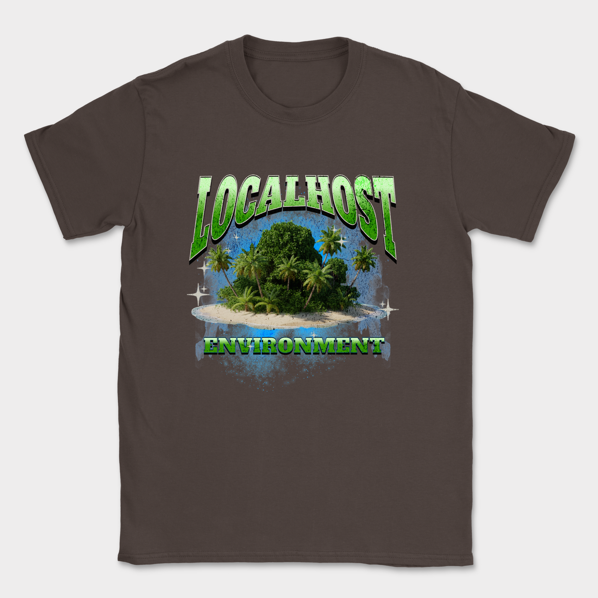 localhost paradise shirt — Dark Chocolate