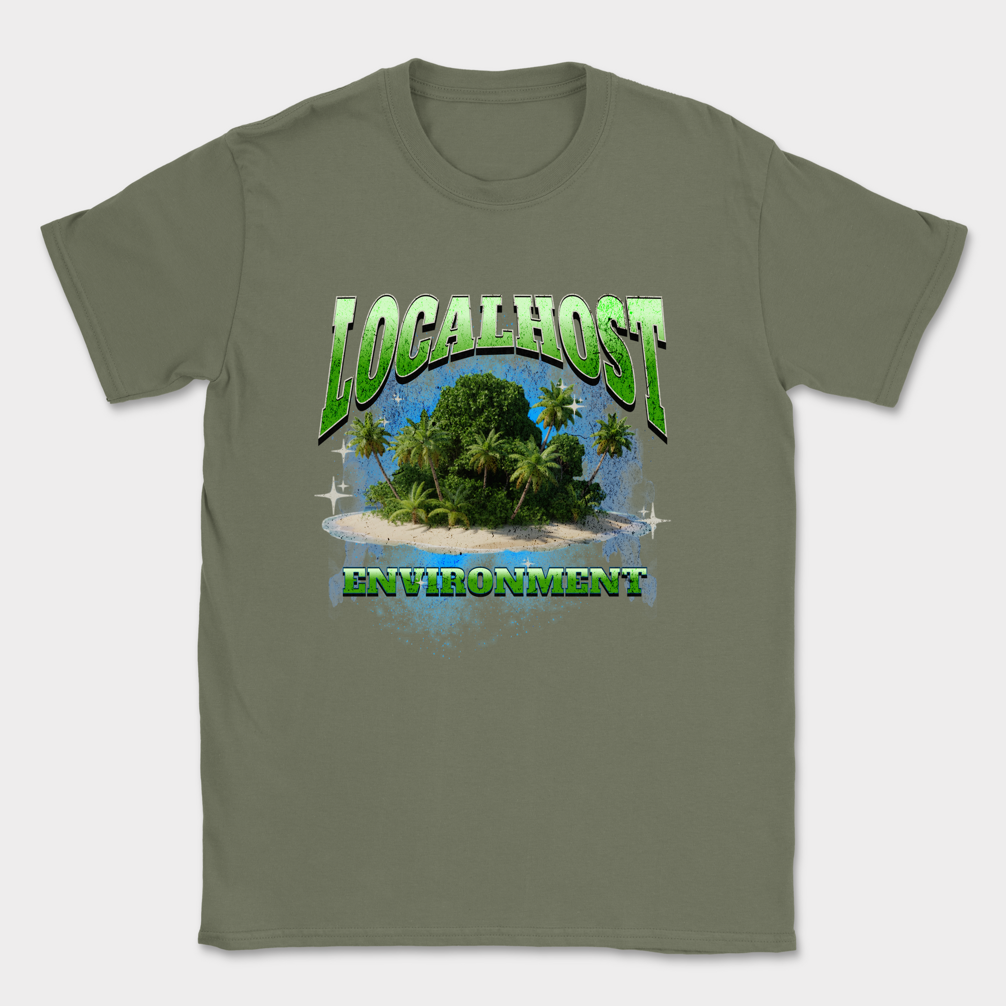 localhost paradise shirt — Military Green