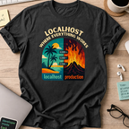 localhost vs production shirt - Black