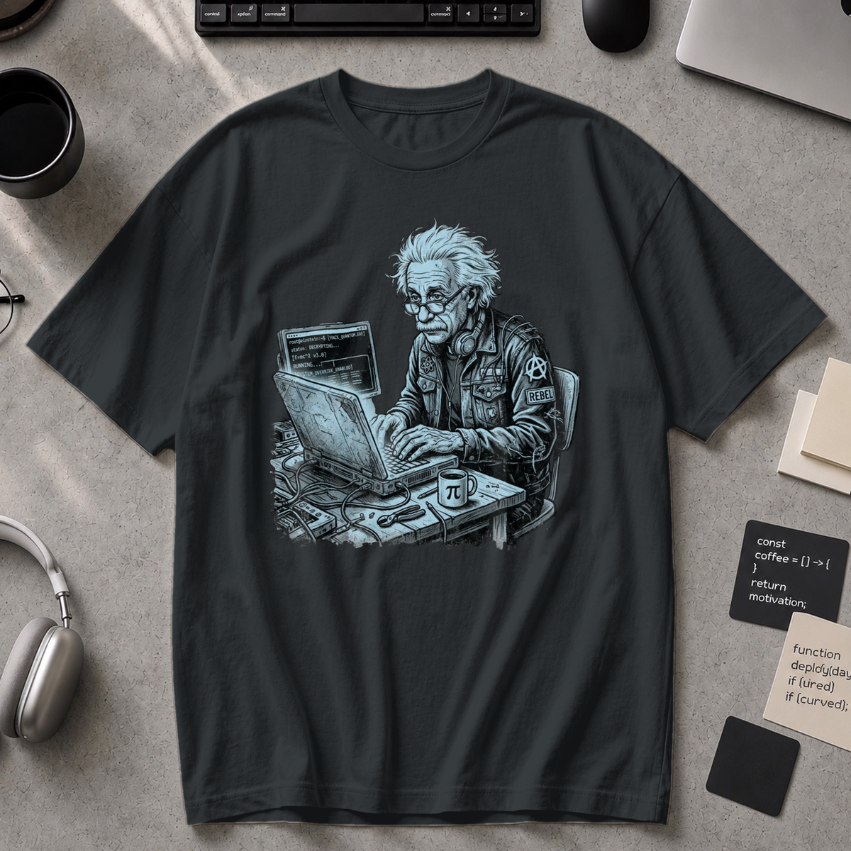 Mad Scientist Coder Premium Shirt - Black