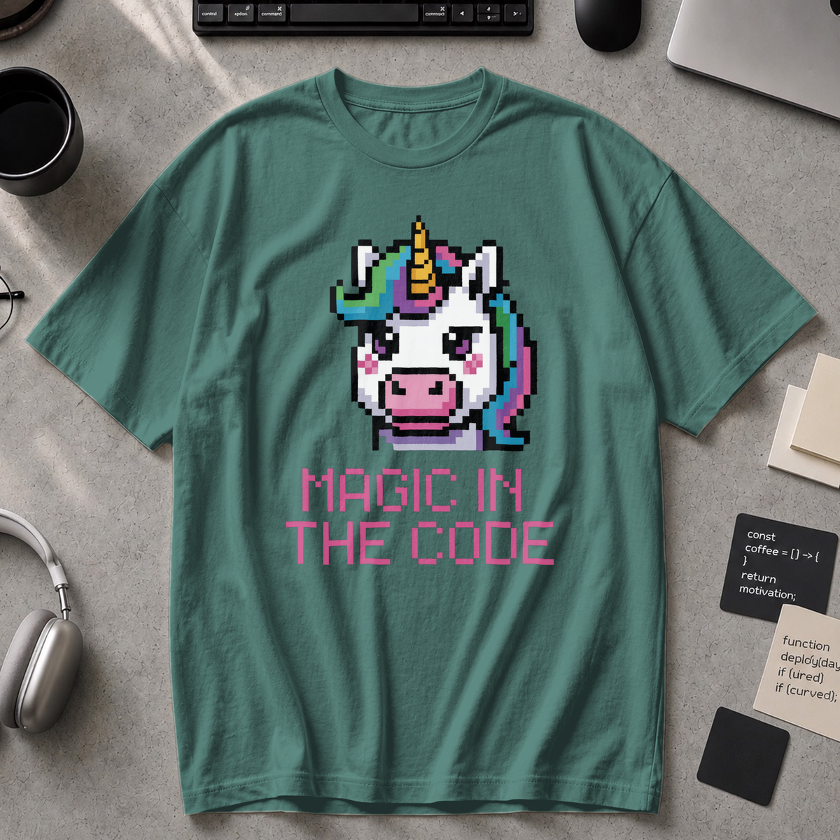magic in the code Premium Shirt - Blue Spruce