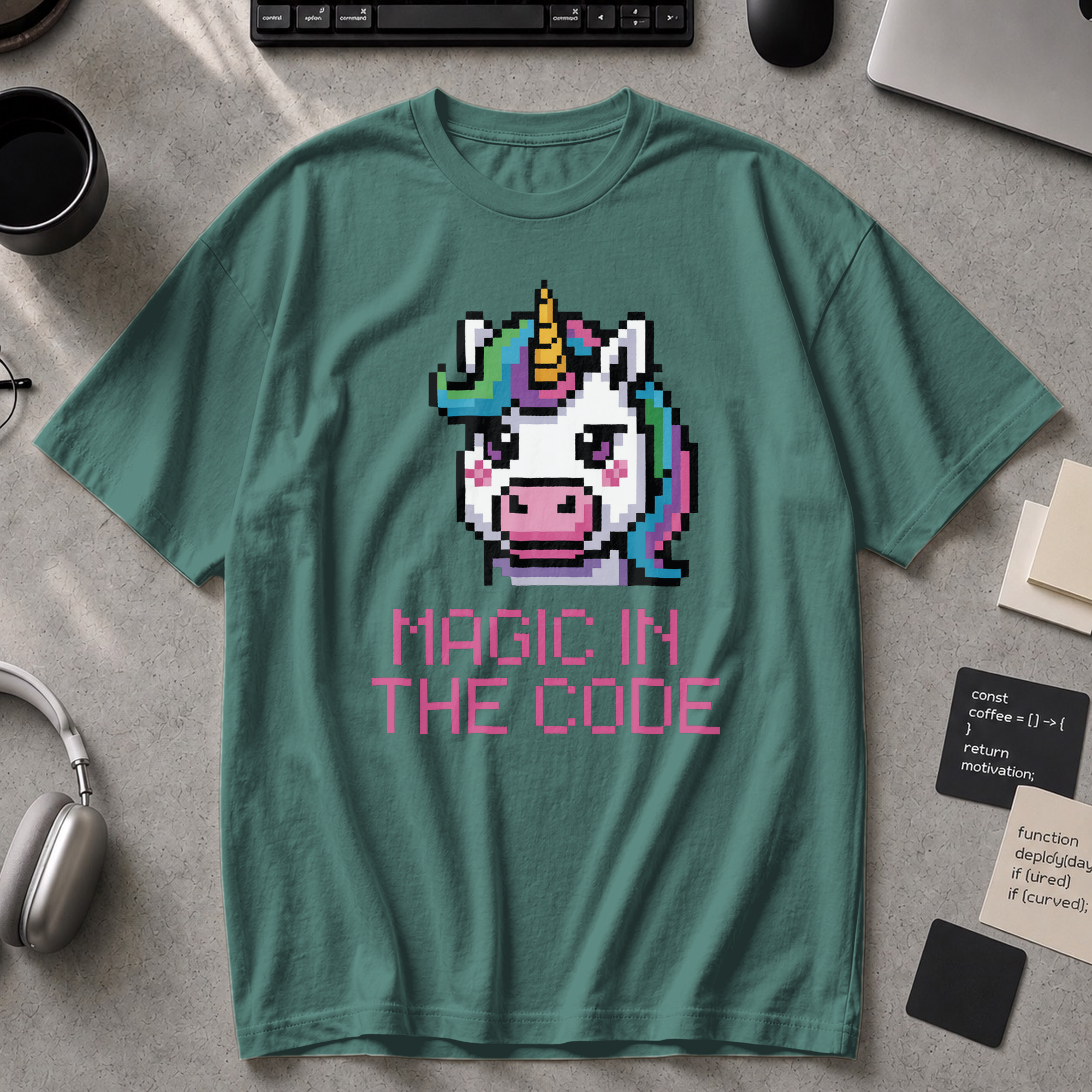 magic in the code Premium Shirt - Blue Spruce