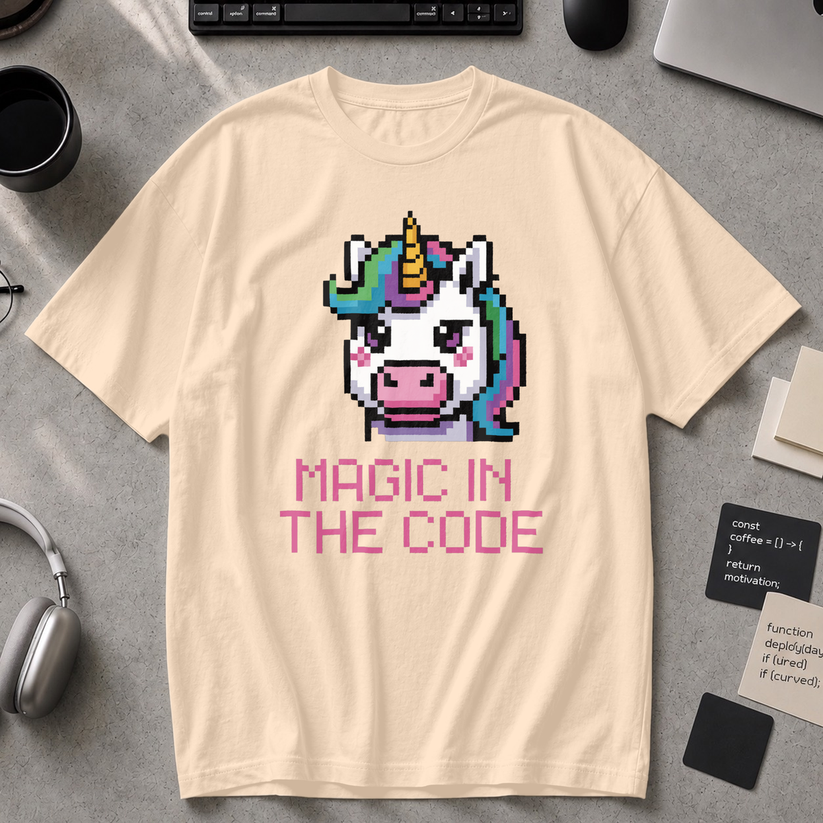 magic in the code Premium Shirt - Ivory