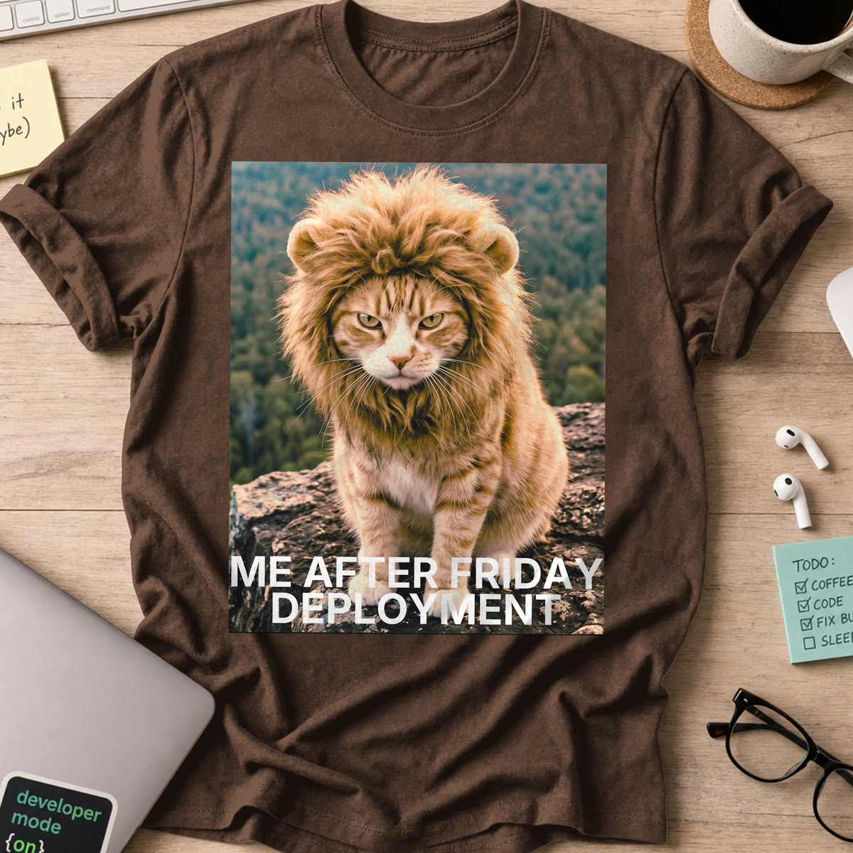 Me After Friday Deployment Shirt - Dark Chocolate