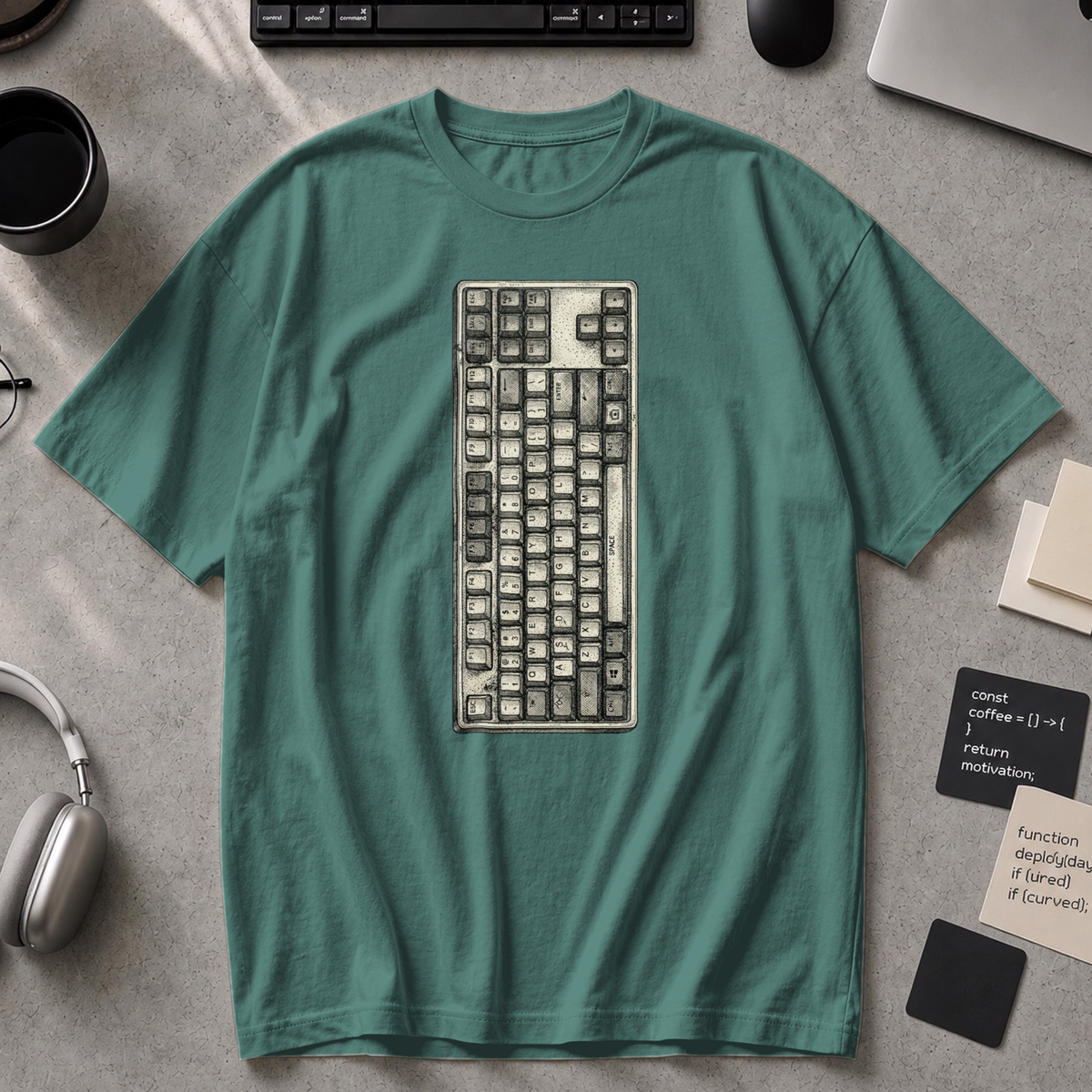 Mechanical Keyboard Premium Shirt - Blue Spruce
