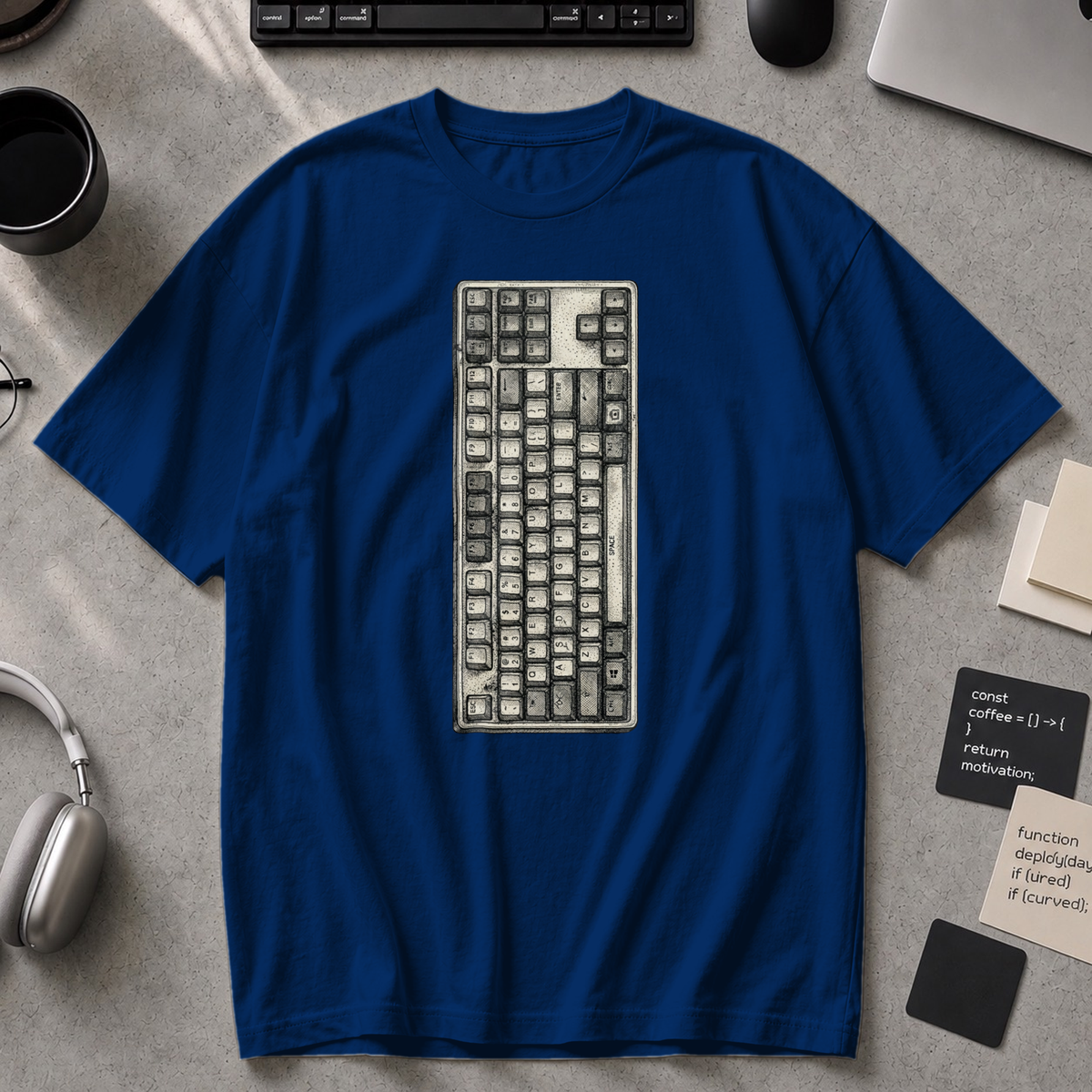 Mechanical Keyboard Premium Shirt - True Navy