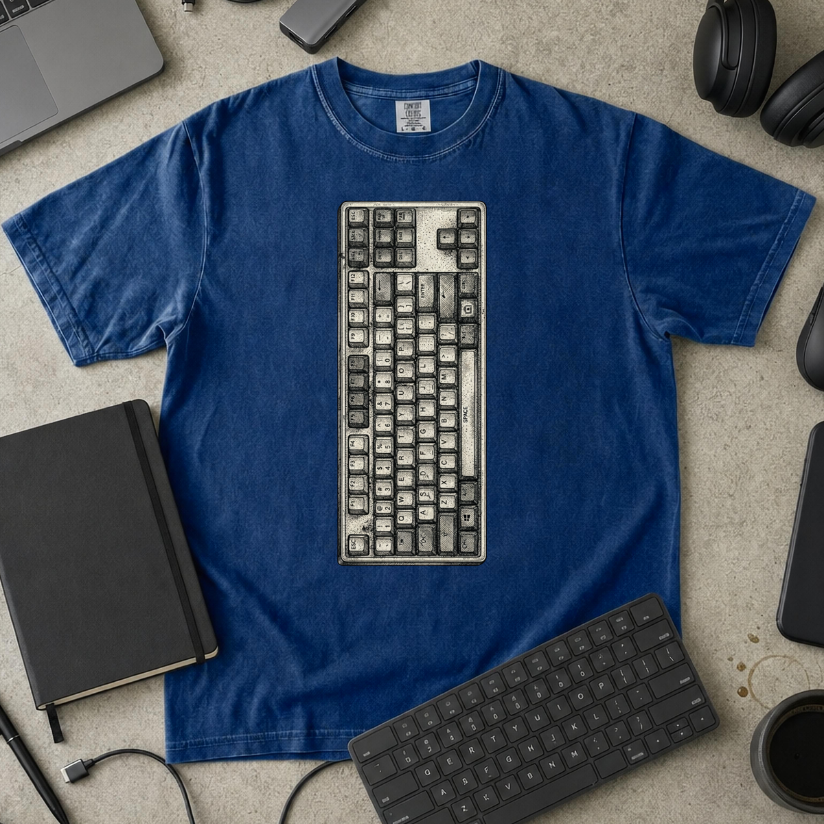 Mechanical Keyboard Premium Shirt — true navy Premium Shirt mock-up