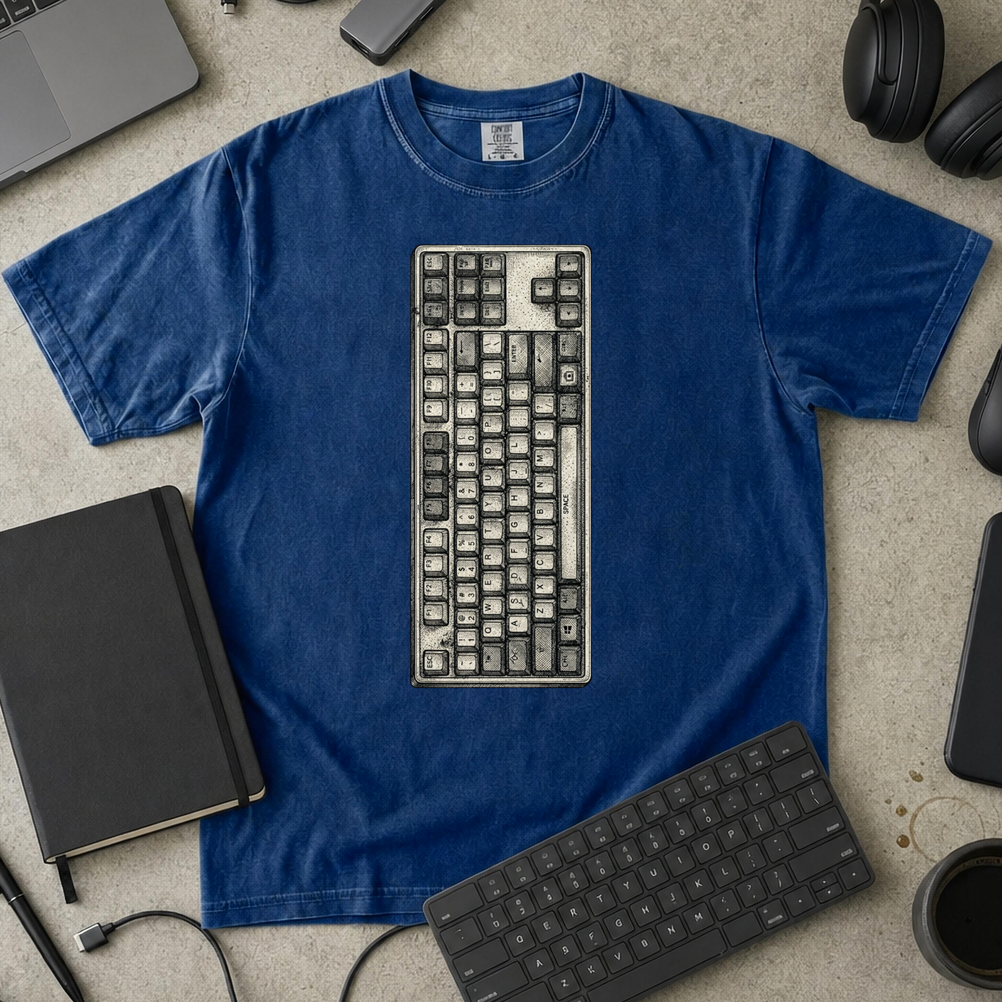 Mechanical Keyboard Premium Shirt — true navy Premium Shirt mock-up